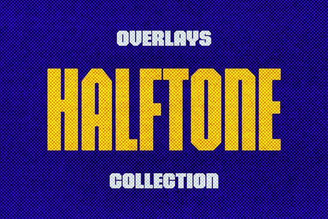 Halftone Paper Overlays Collection