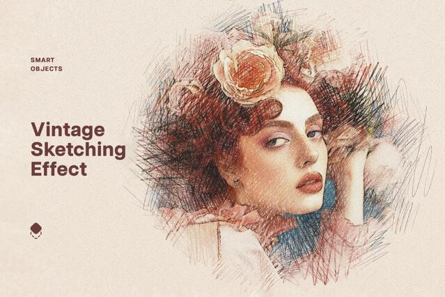 Vintage Sketching Effect