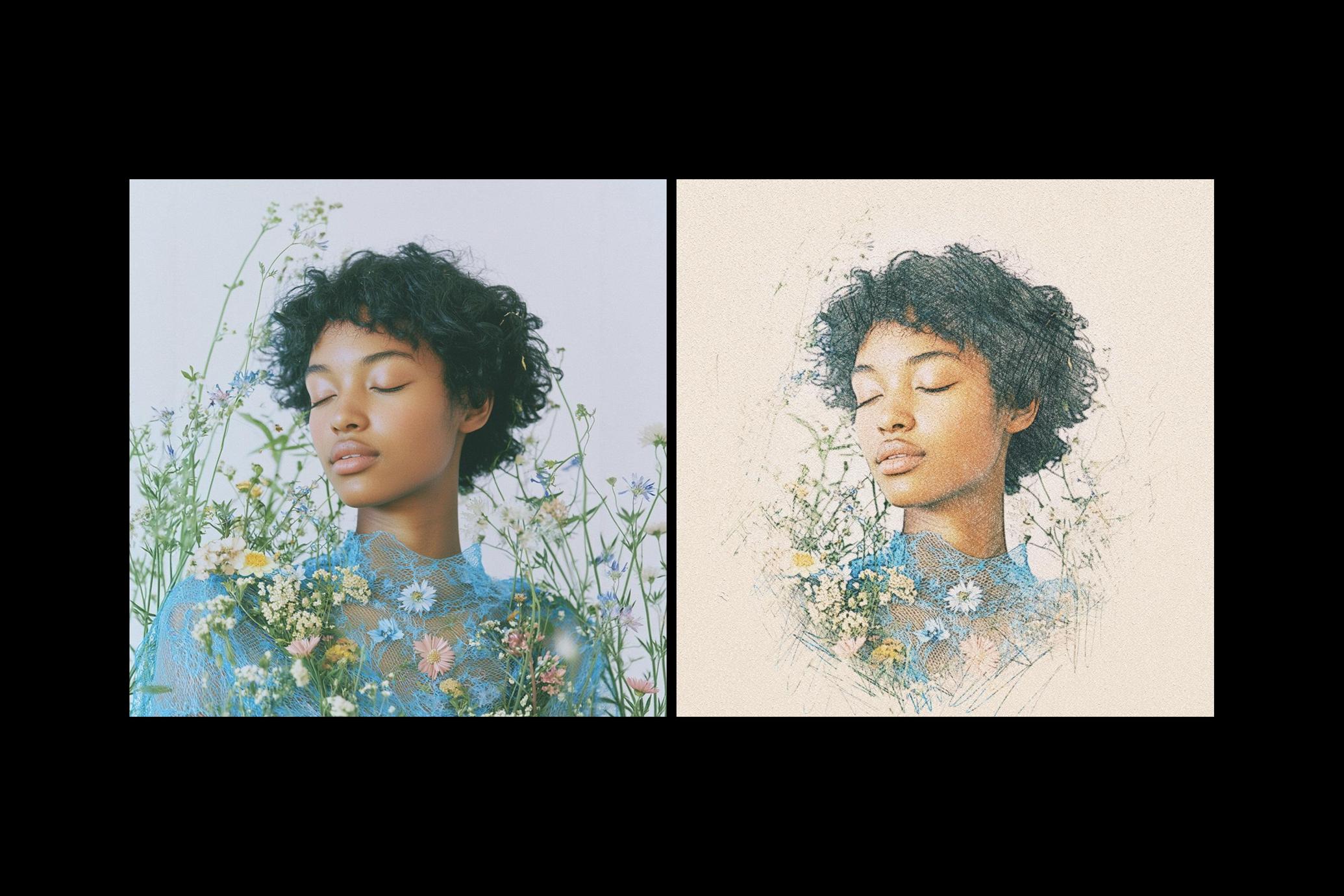 Vintage Sketching Effect