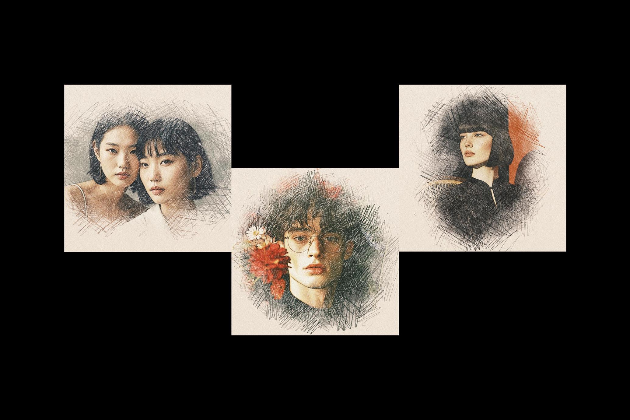 Vintage Sketching Effect