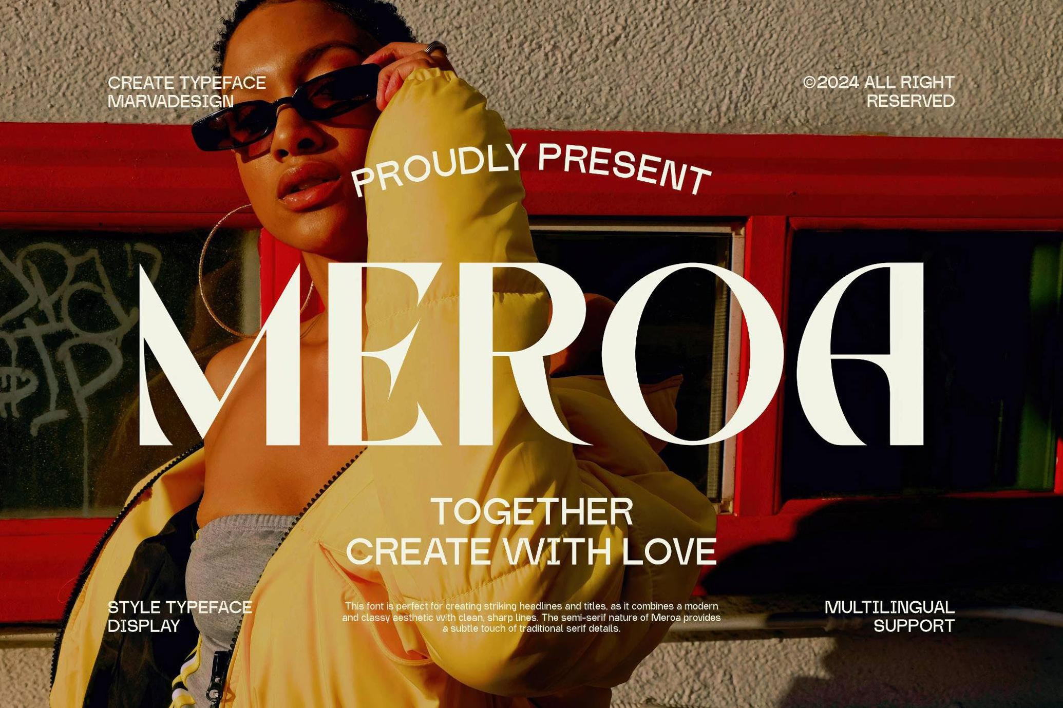 Meroa — Display Sans Serif Font