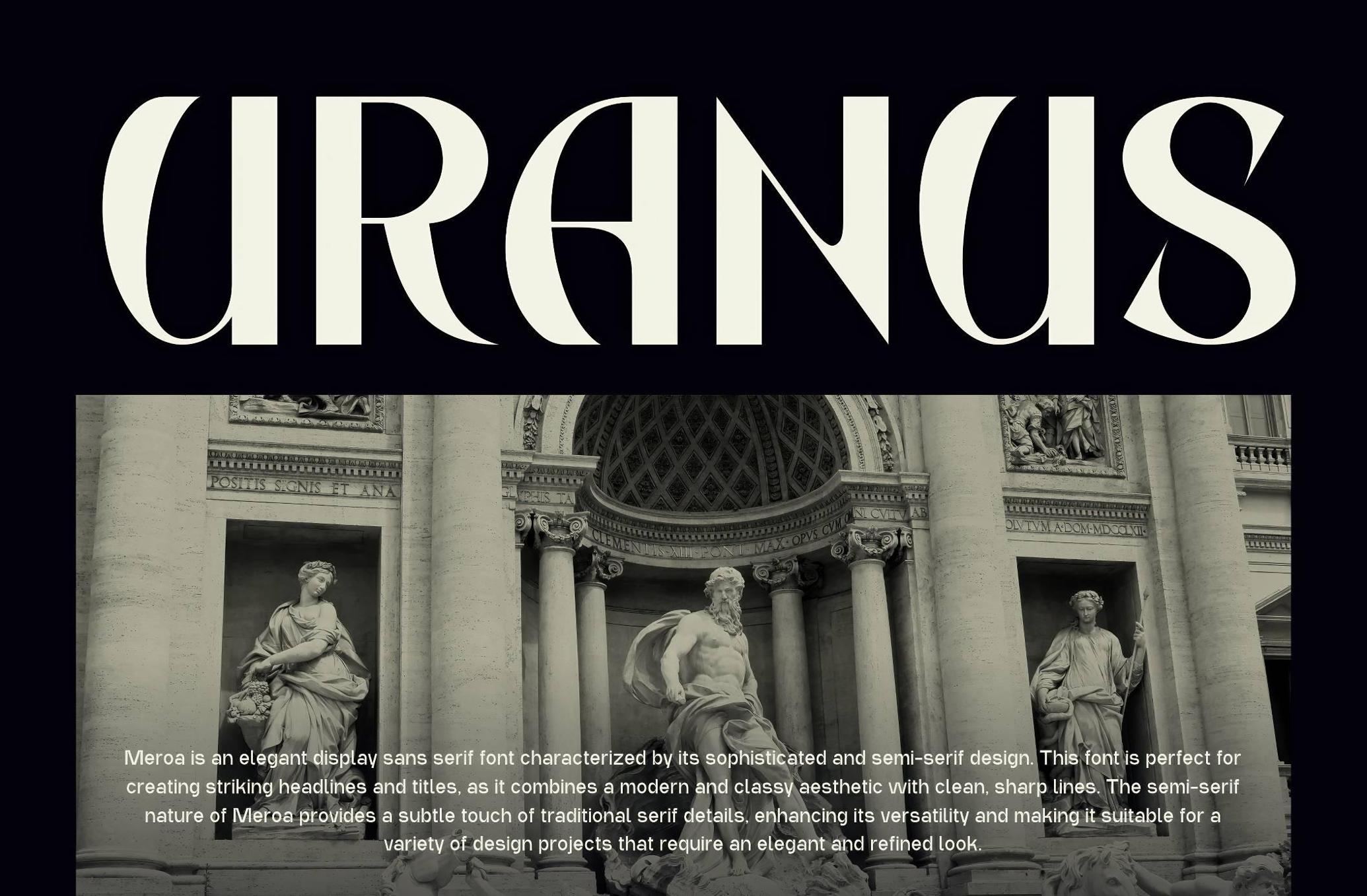 Meroa — Display Sans Serif Font