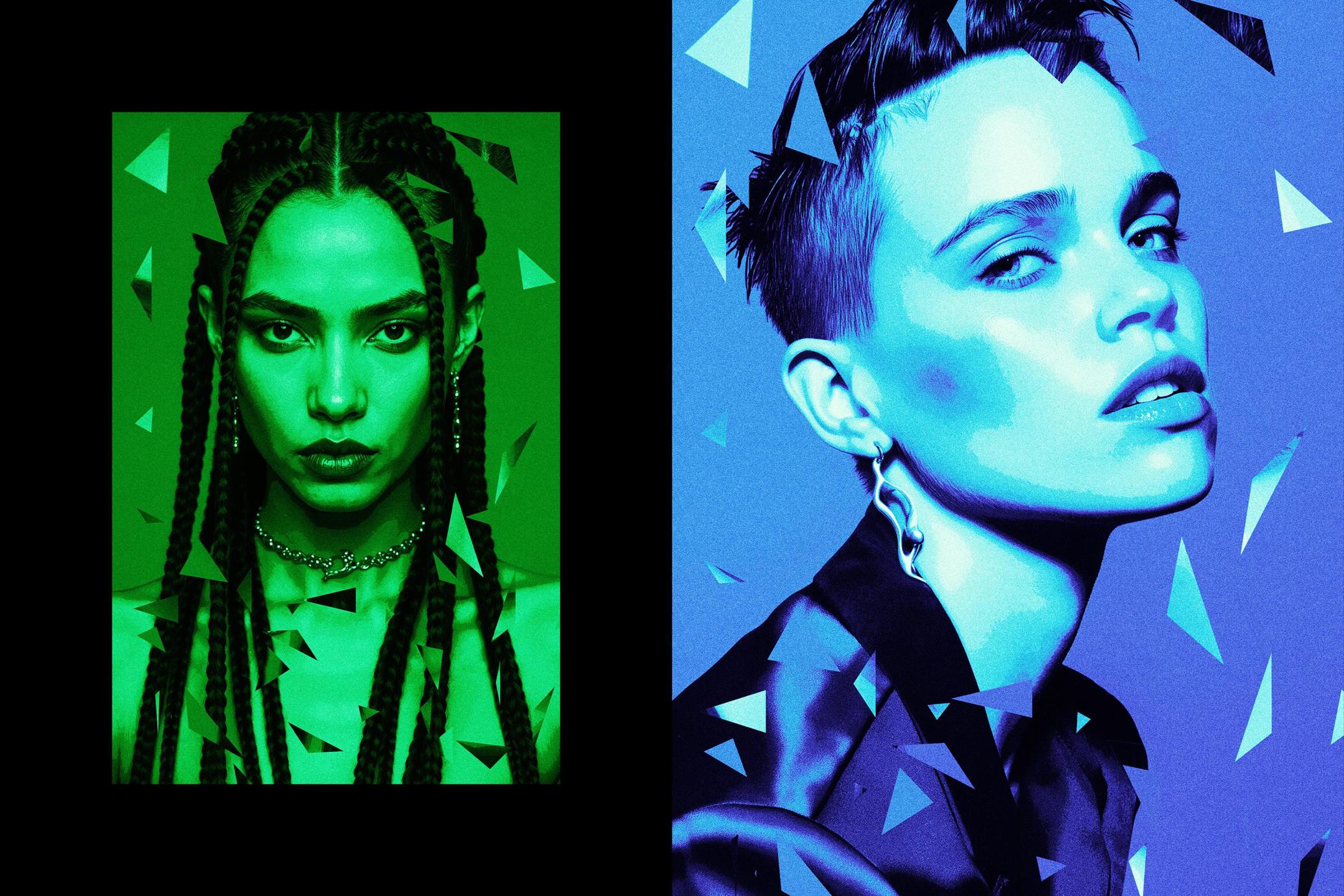 Geometric Shape Photo Effect