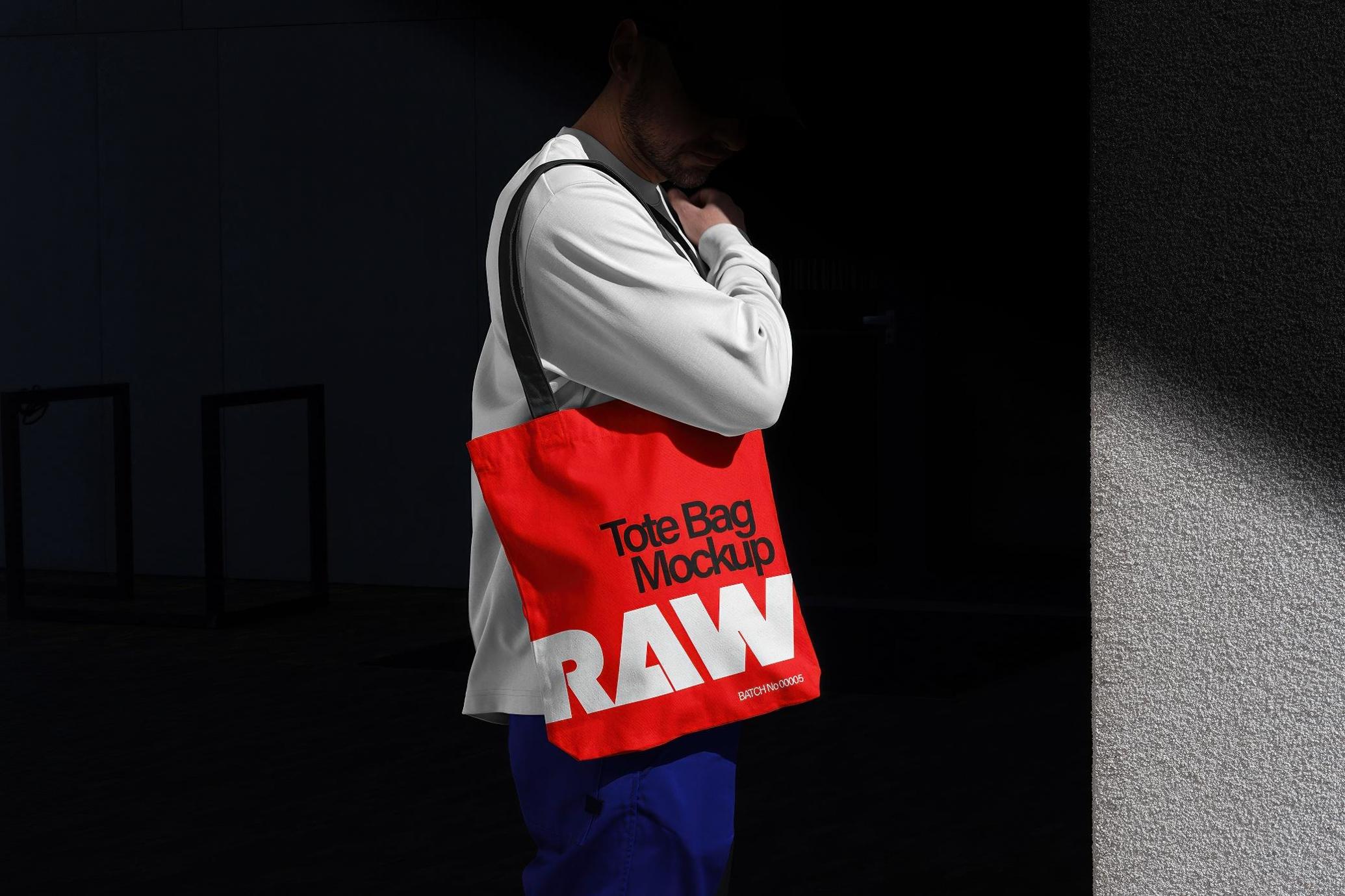 RAW Tote Bag Mockup
