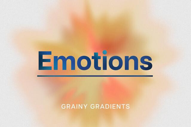 Emotions. Grainy Gradients Set