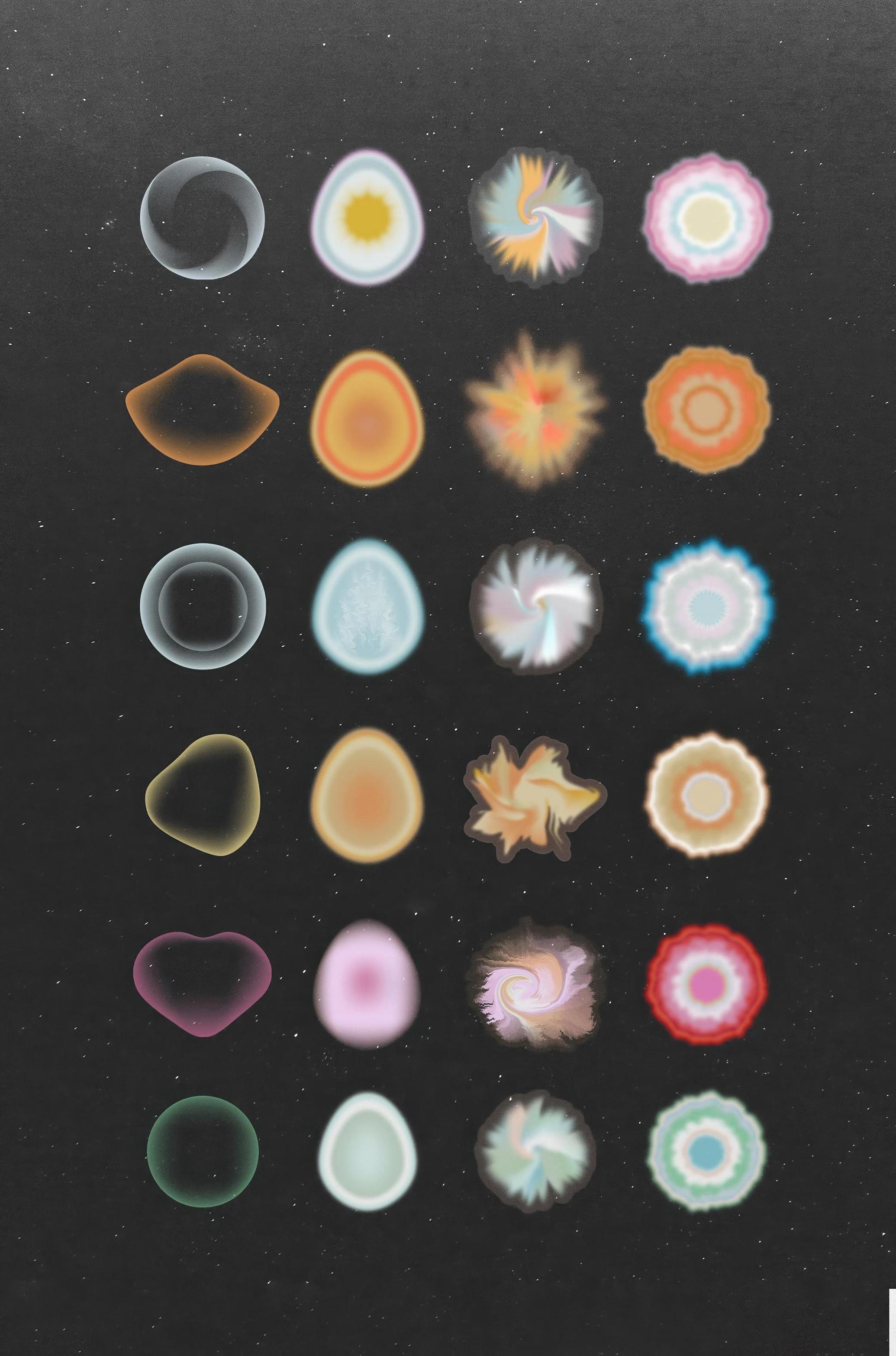 Emotions. Grainy Gradients Set