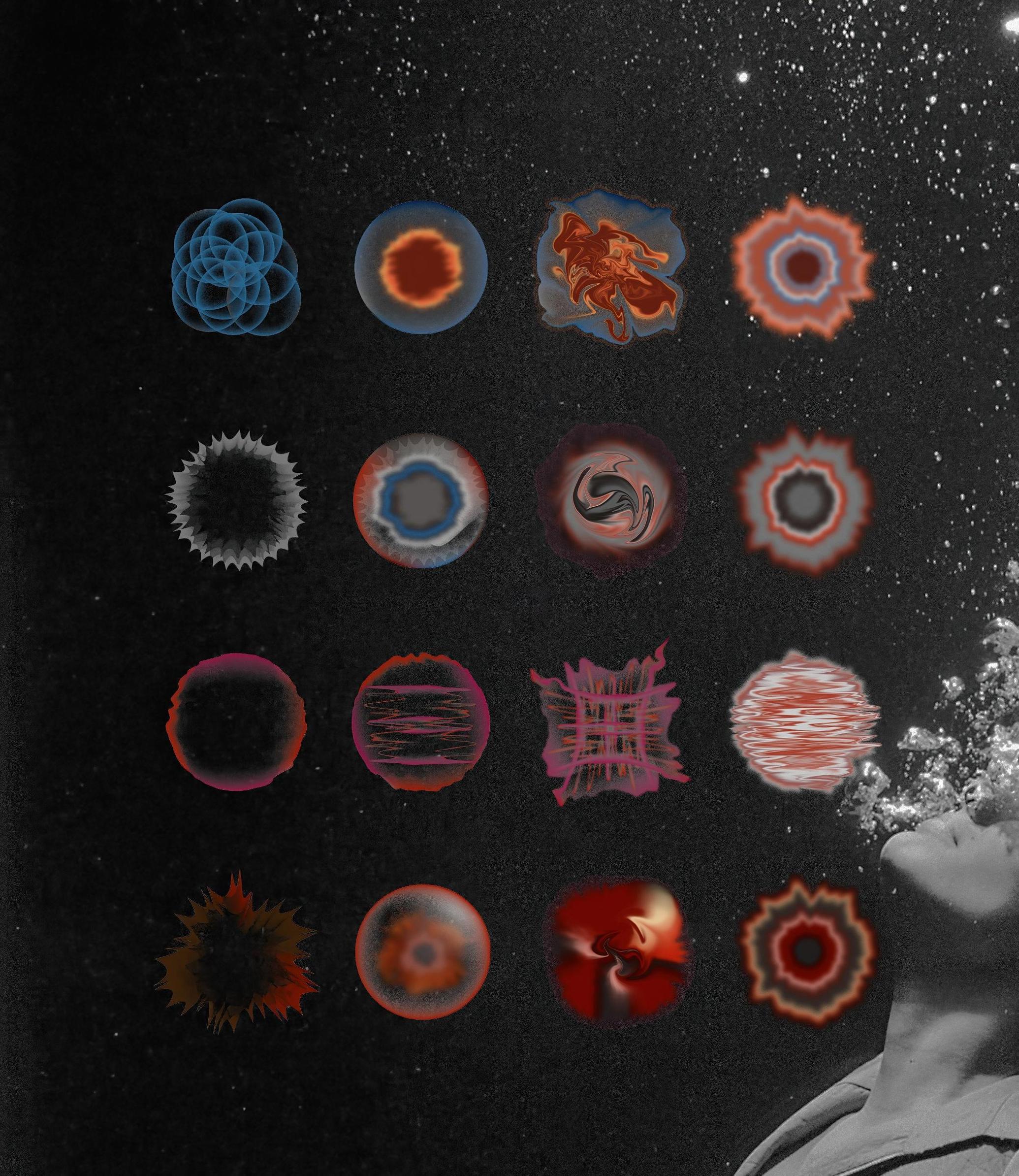 Emotions. Grainy Gradients Set
