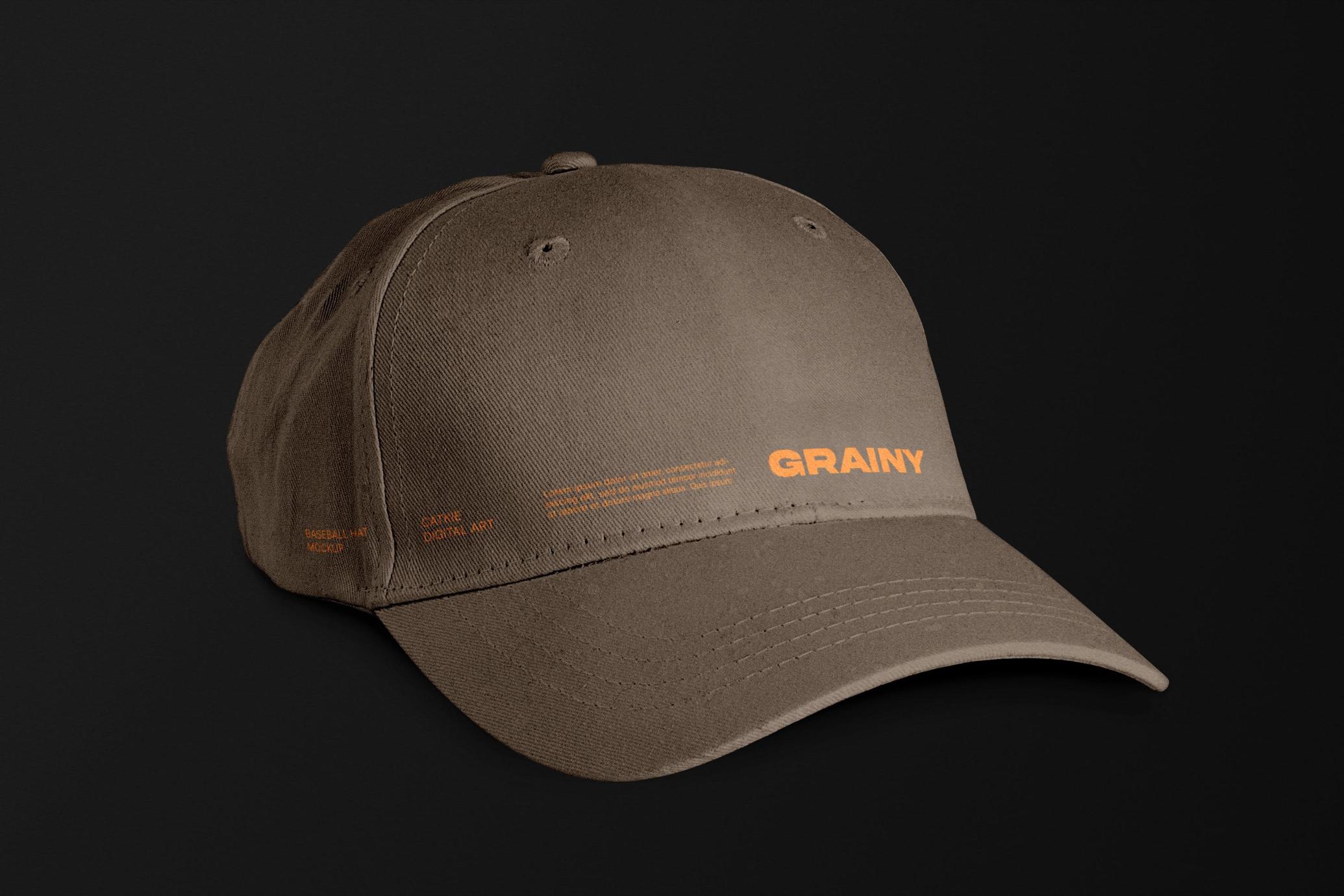 Side View Baseball Cap Mockup