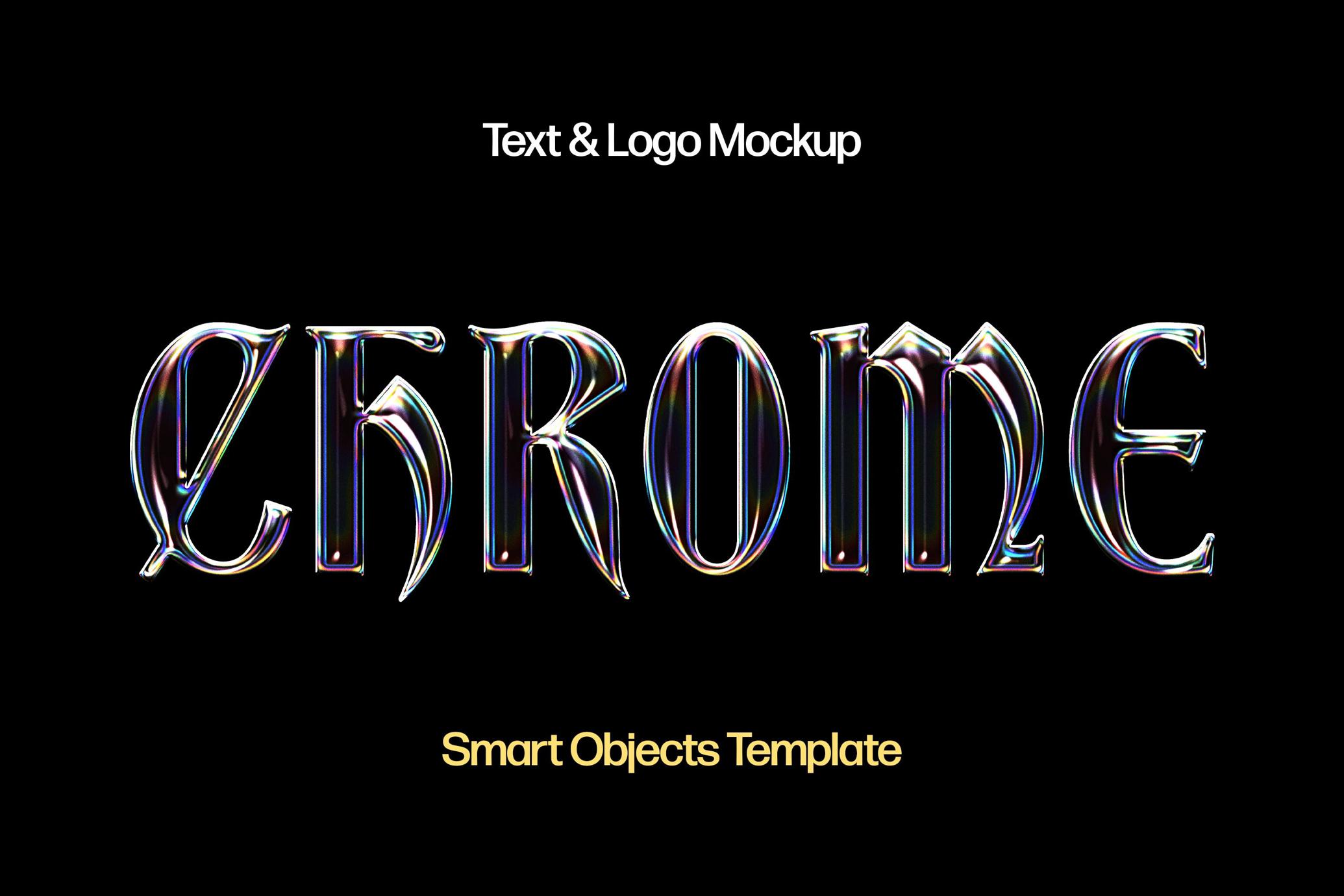 Holographic Logo Mockup