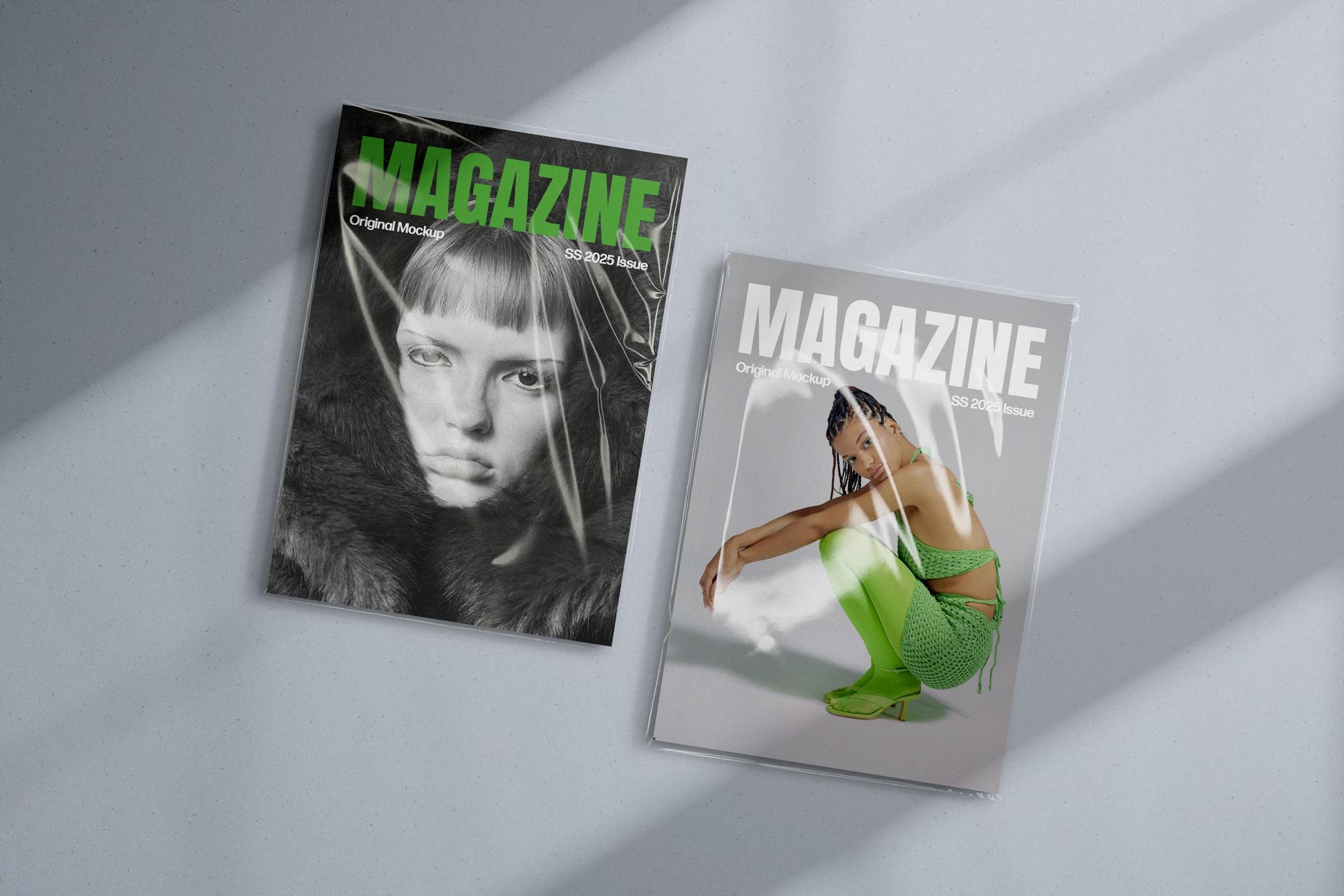 A4 Magazine Covers Mockup