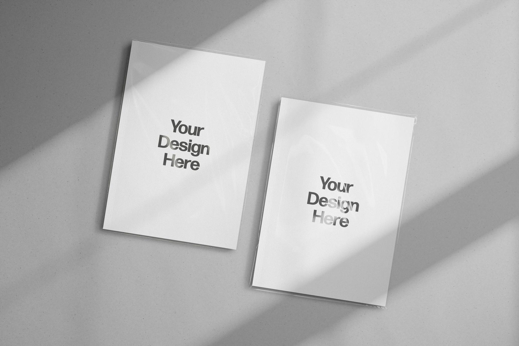 A4 Magazine Covers Mockup