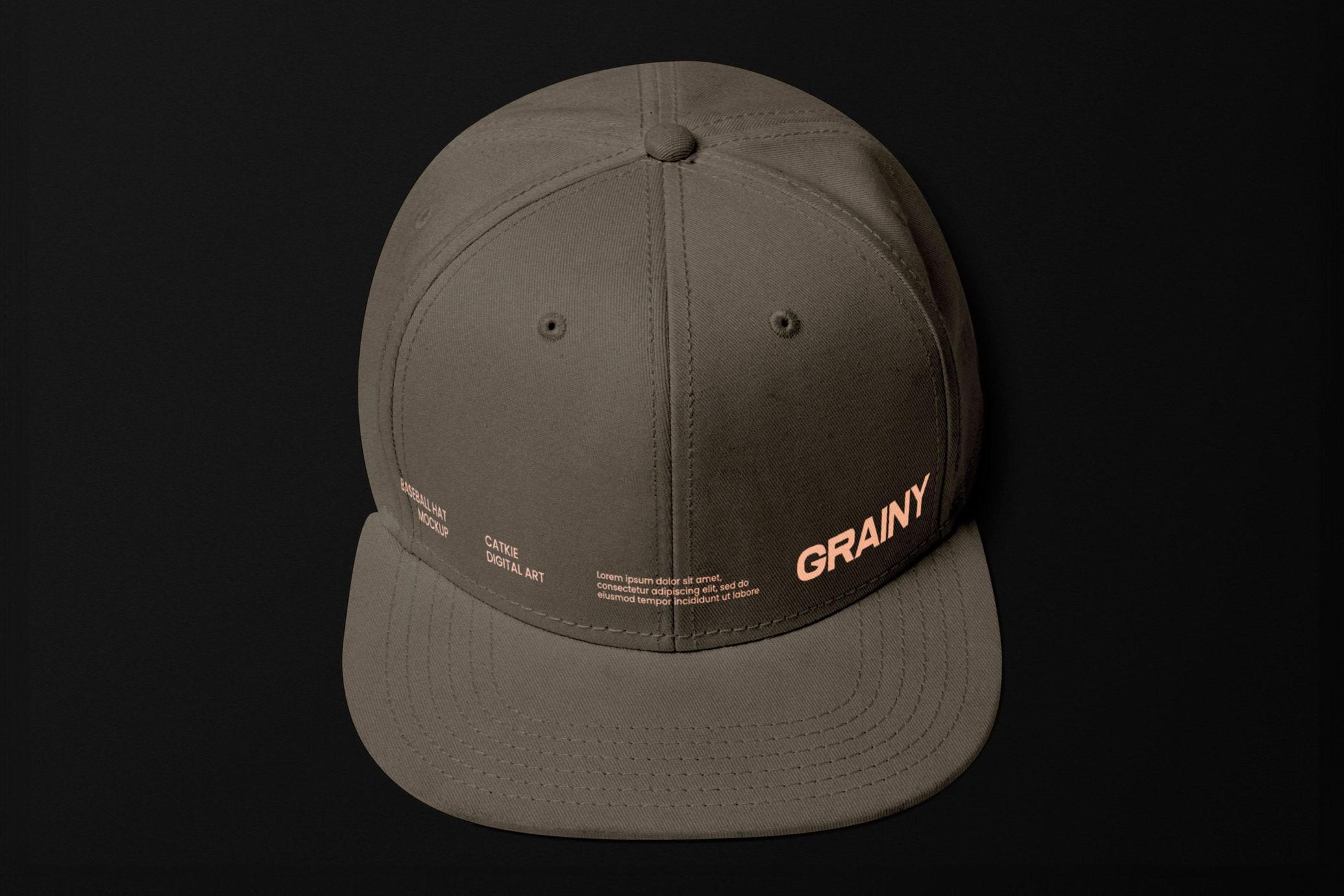Baseball Cap Top View Mockup