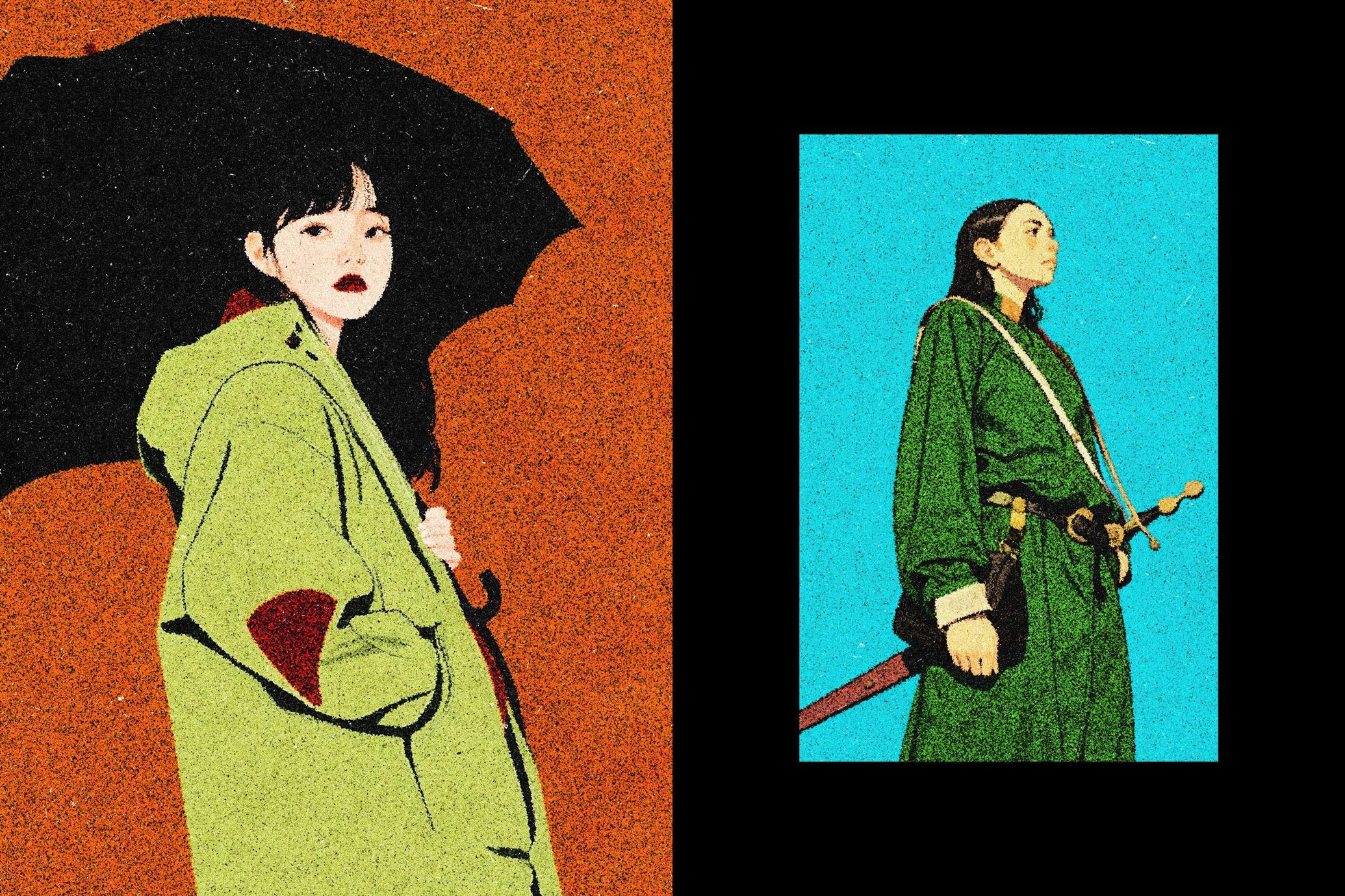 Grain Print Effect