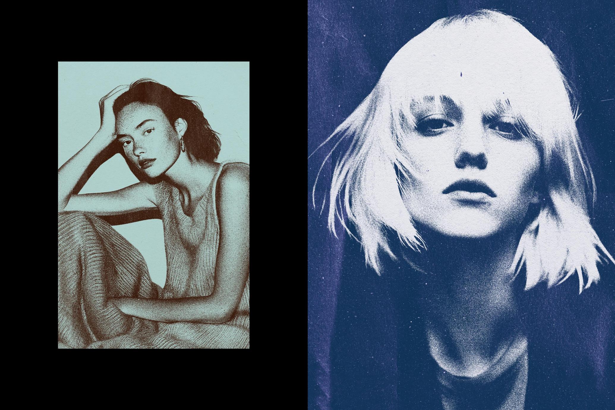 Vintage Risograph Effect