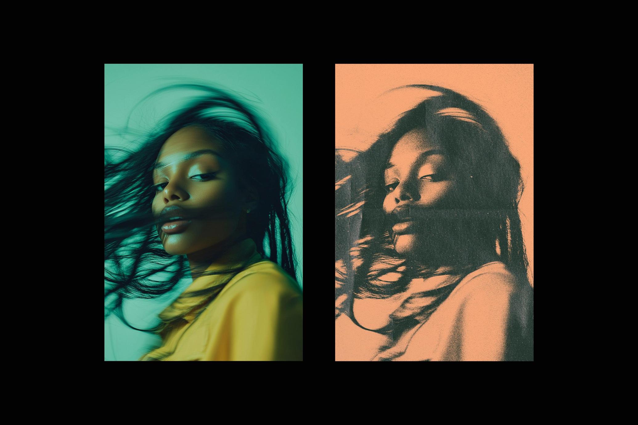 Vintage Risograph Effect