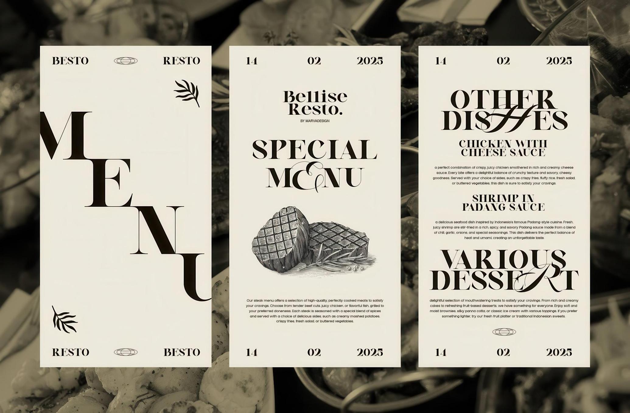 Bellise de Serif Font