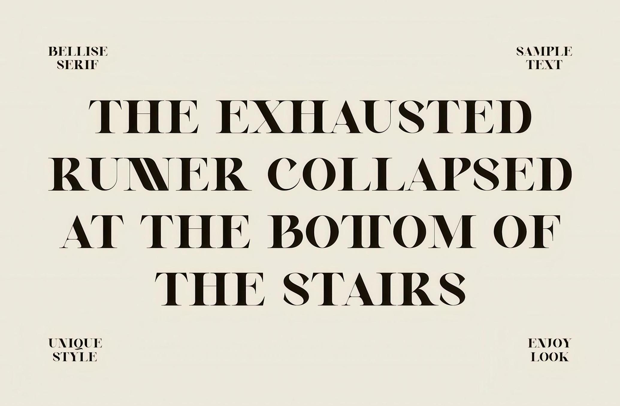 Bellise de Serif Font