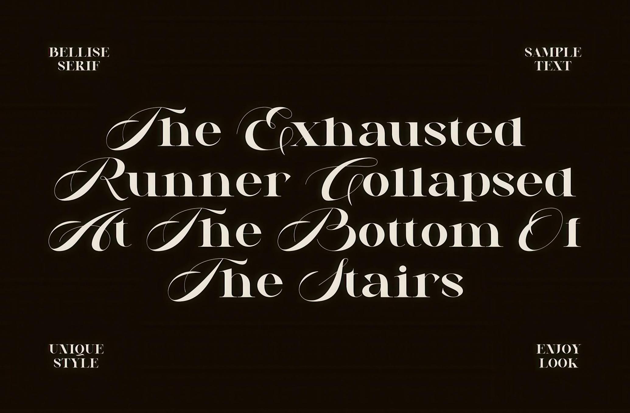 Bellise de Serif Font