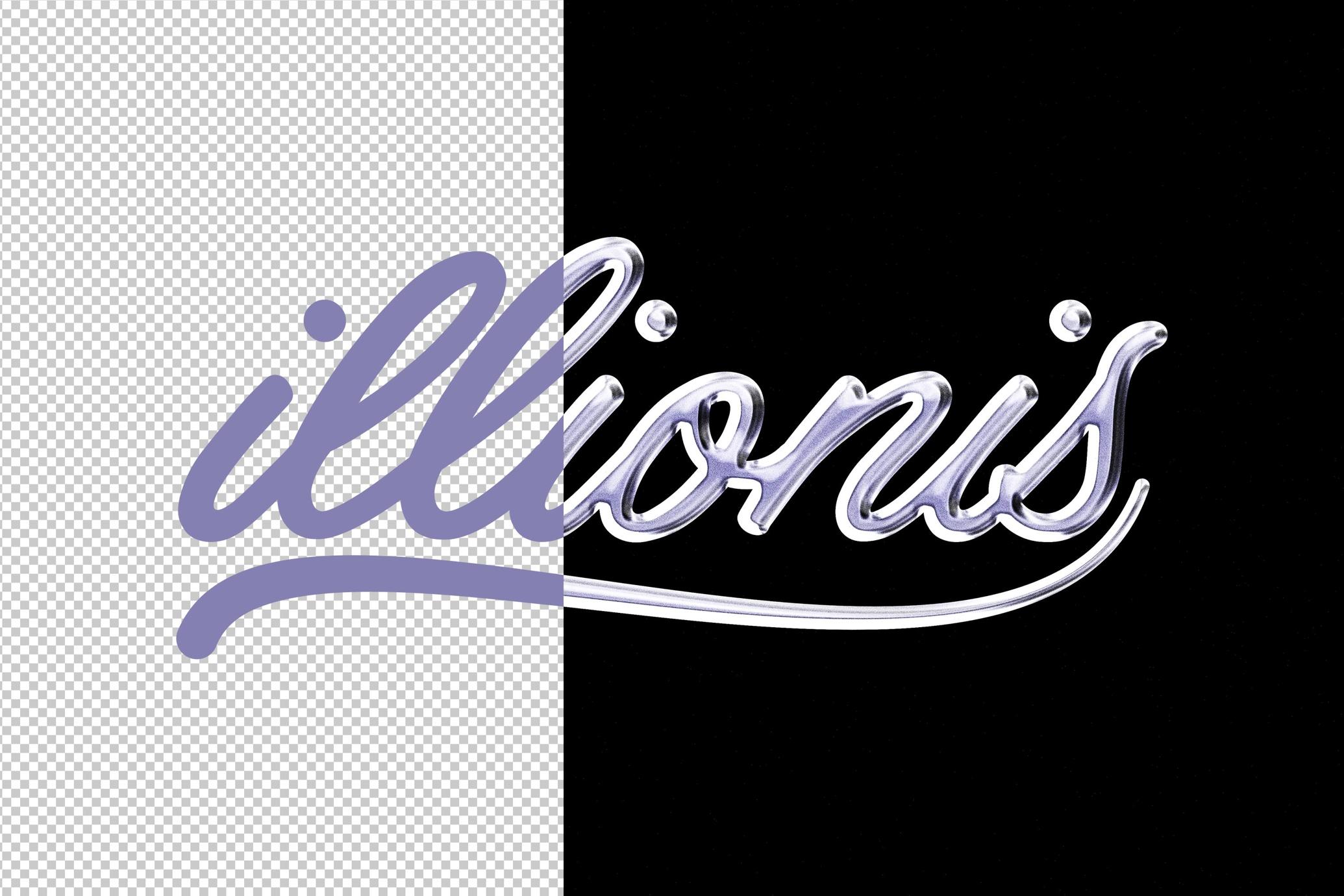 Vivid Chrome Text & Logo Effect