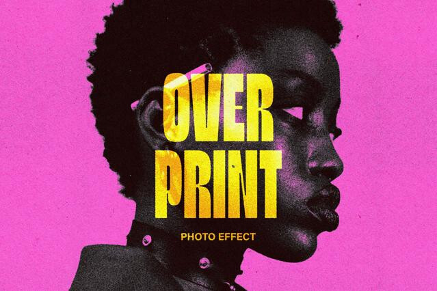 Pink Overprint Effect