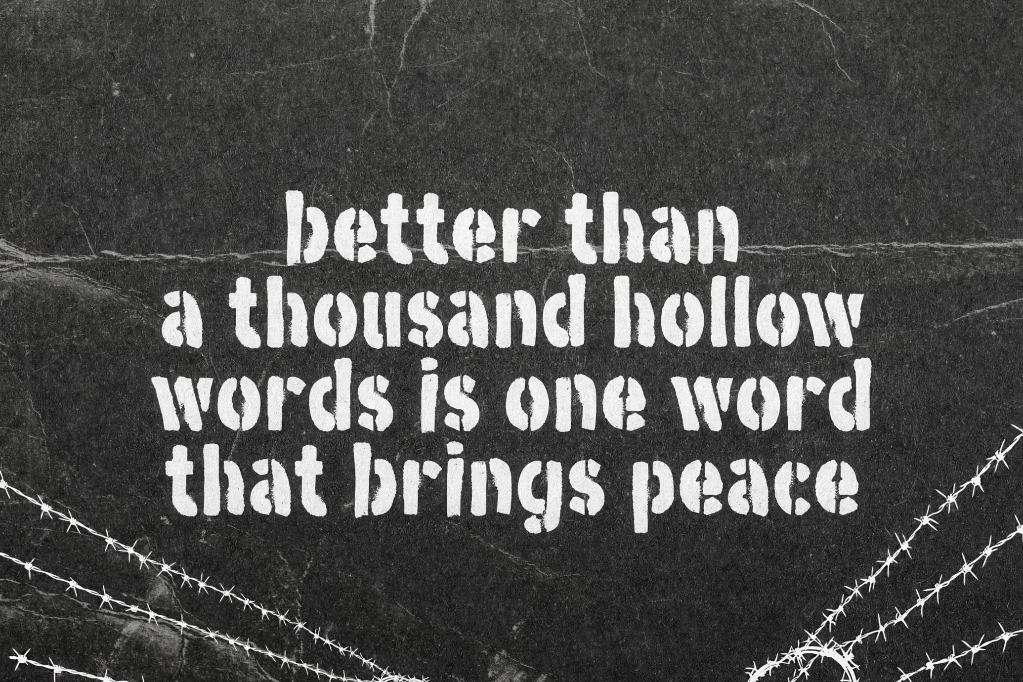 Ratbones — Dirty Stencil Font