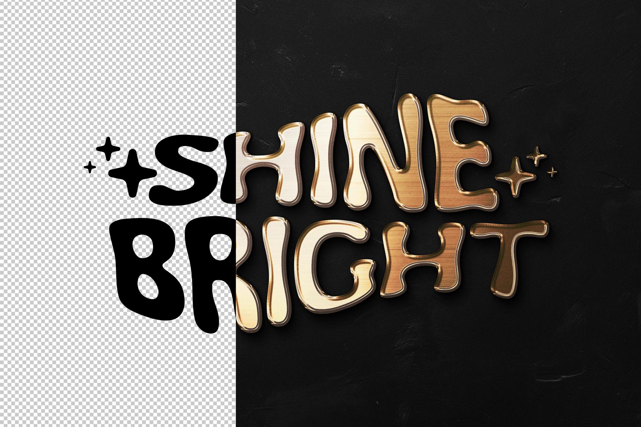 Gold Metal Text & Logo Effect
