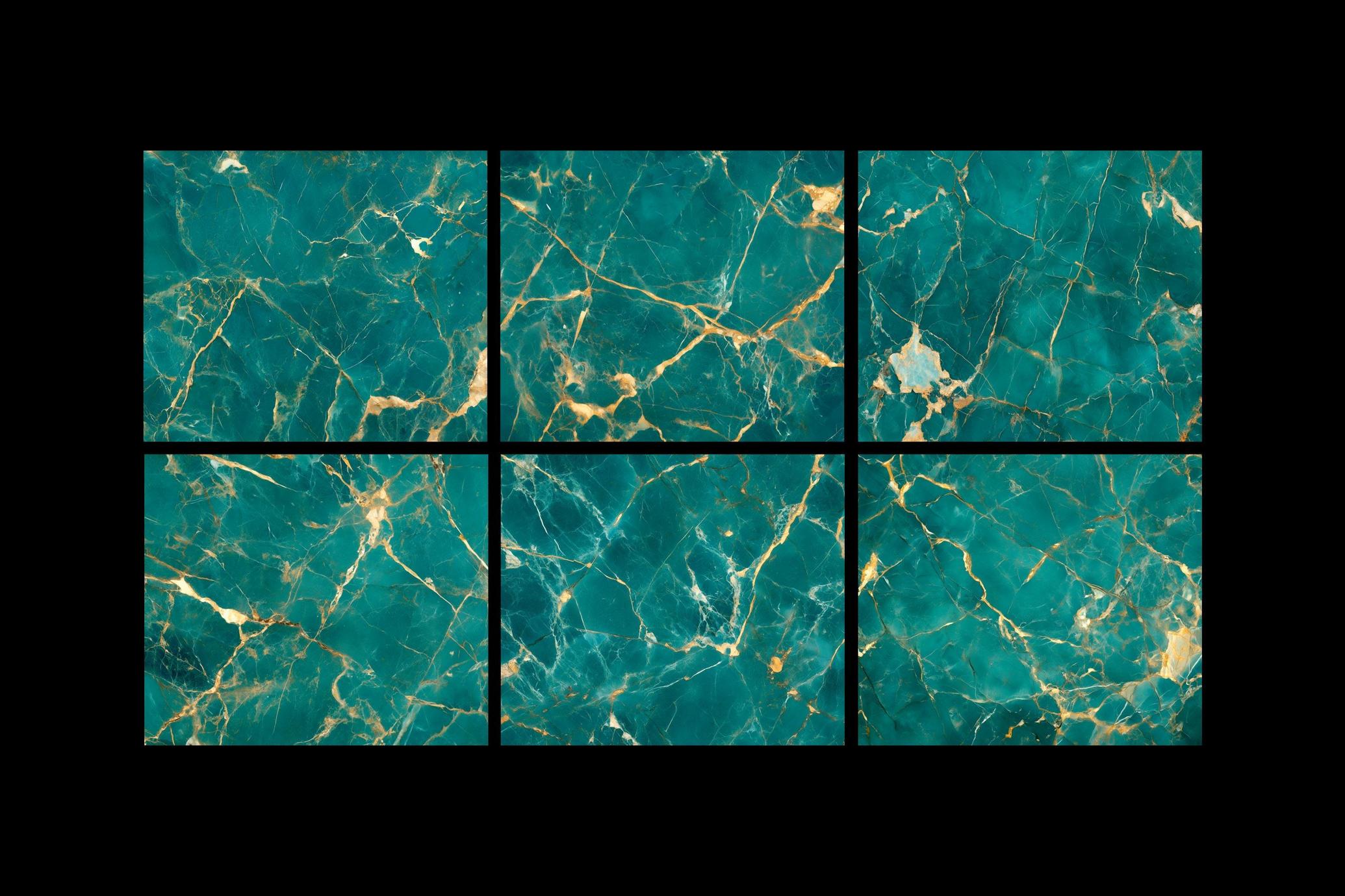 Gold and Teal Marble Textures