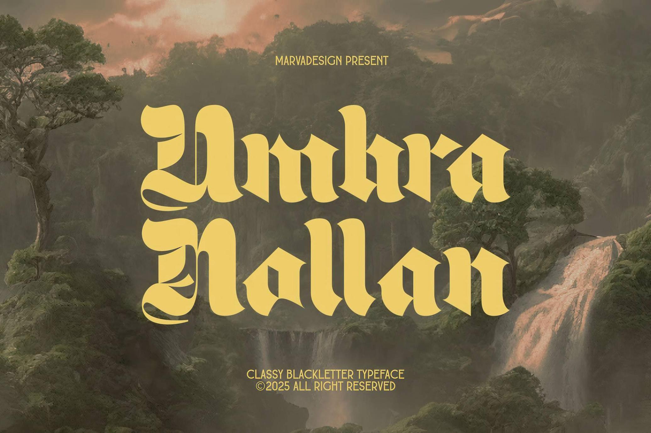 Umbra Nollan Blackletter Type