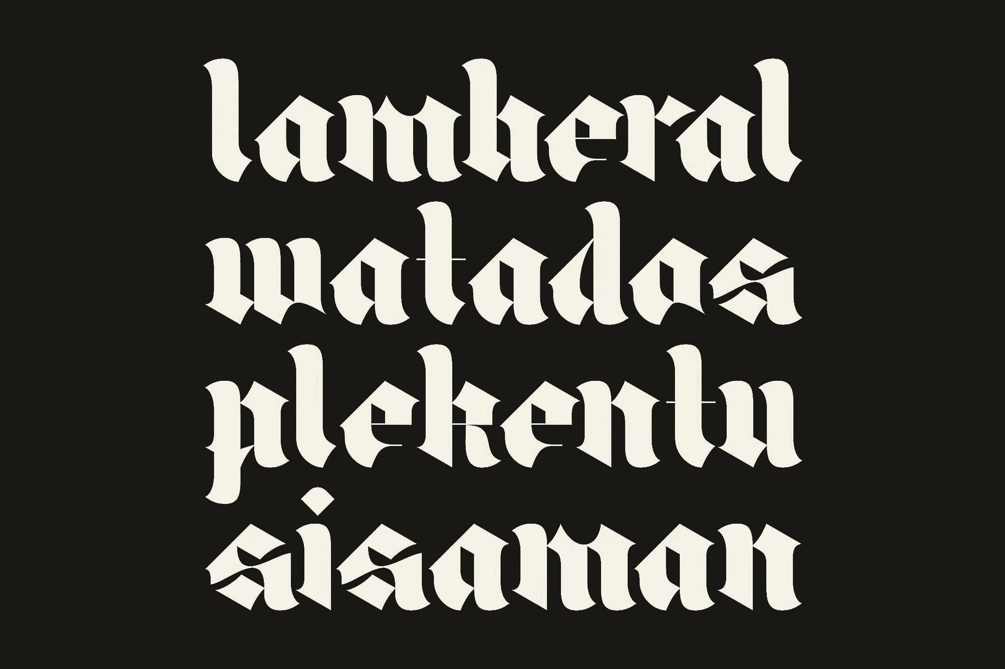 Umbra Nollan Blackletter Type