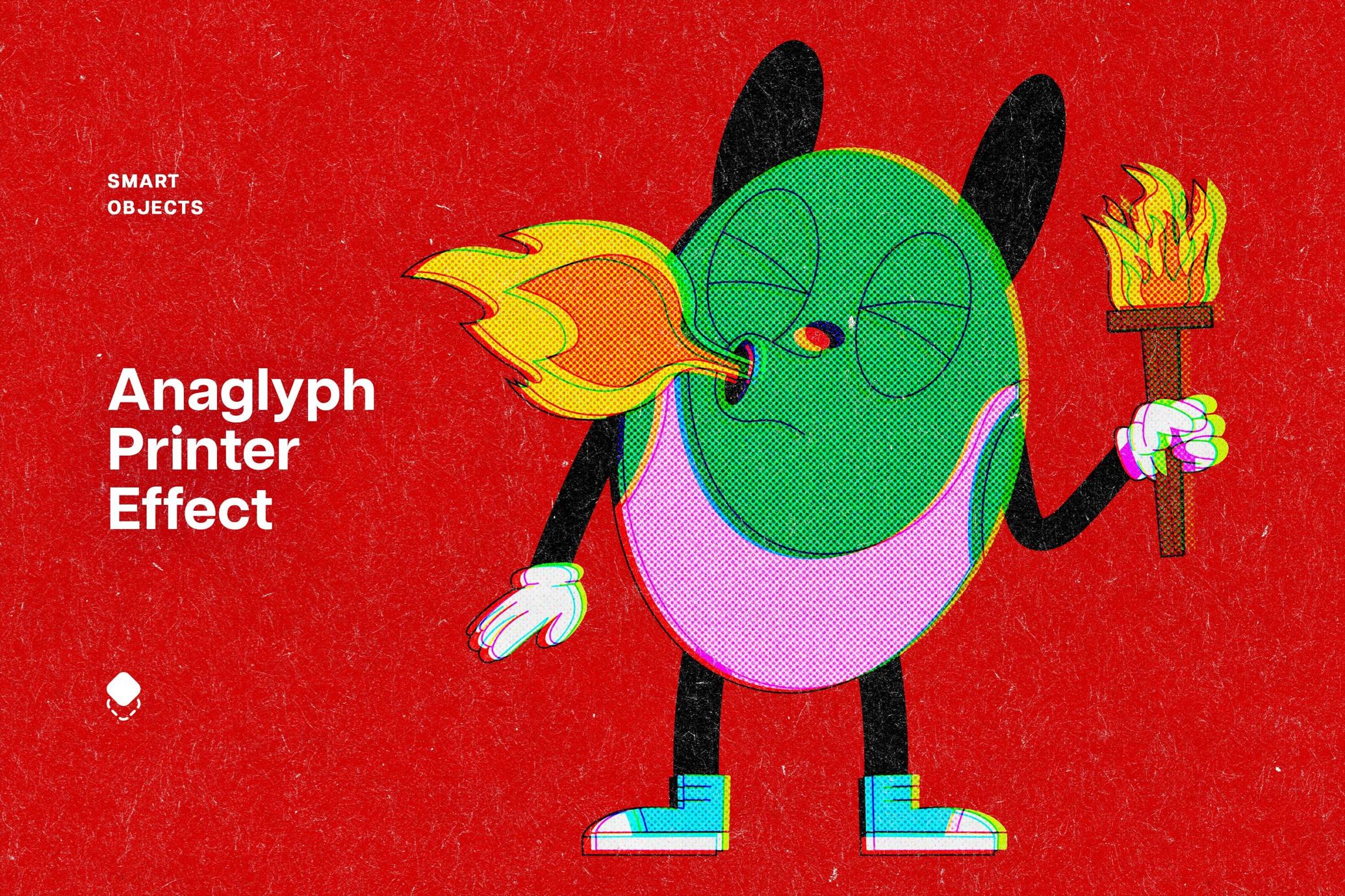 Anaglyph Printer Effect