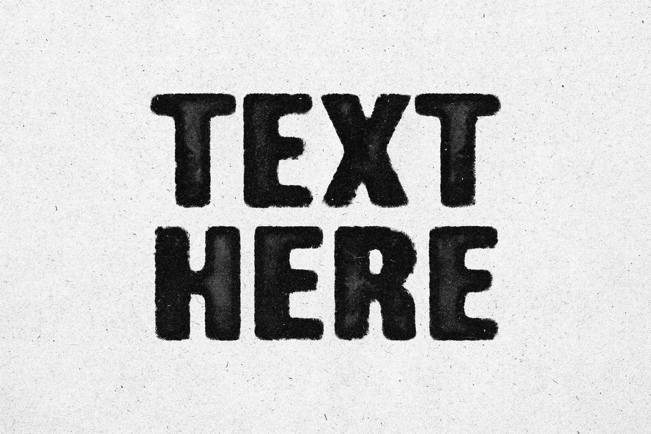 Ink Print Text Effect