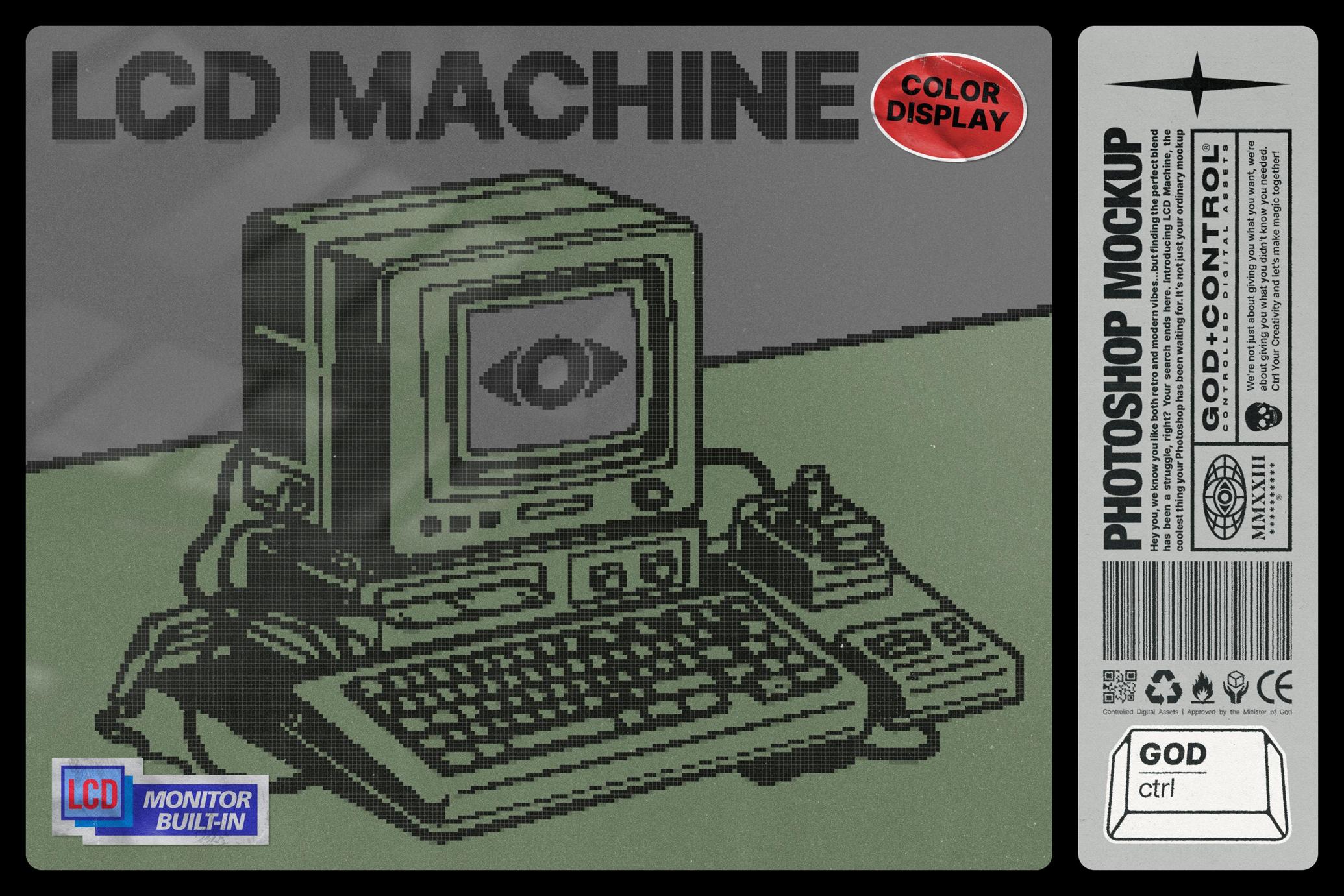 LCD Machine | Photoshop Mockup