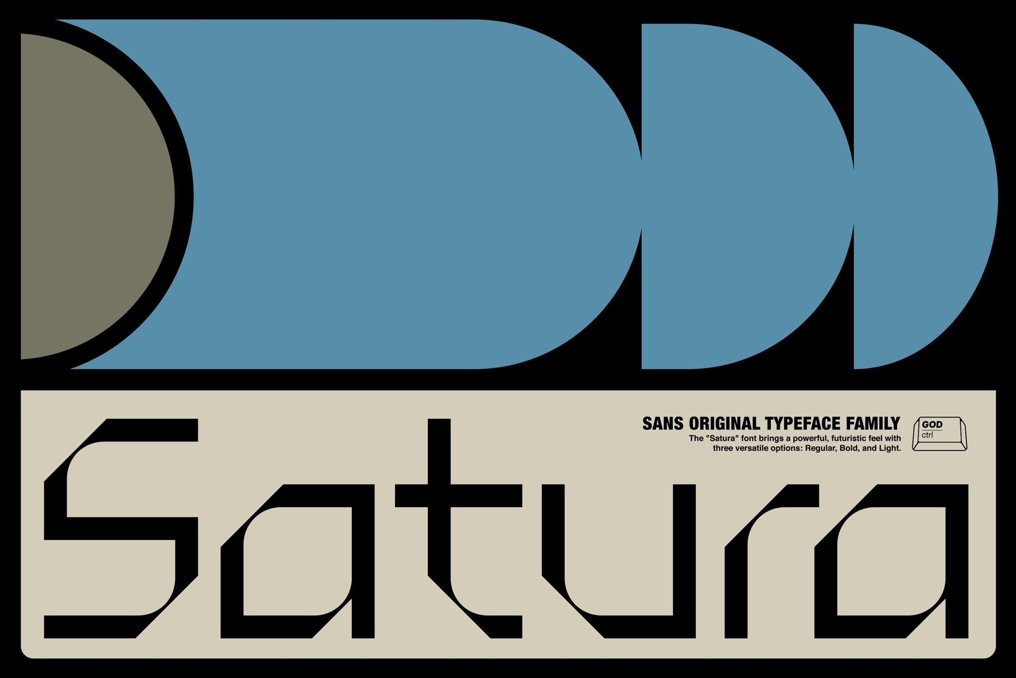 Satura Display Typeface Family