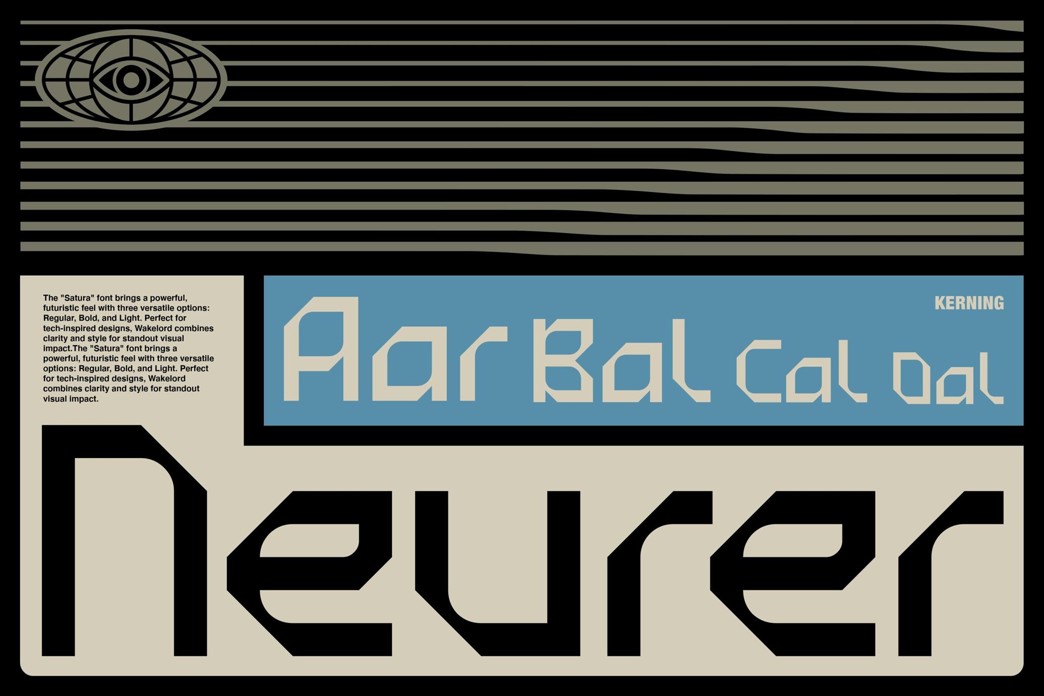 Satura Display Typeface Family