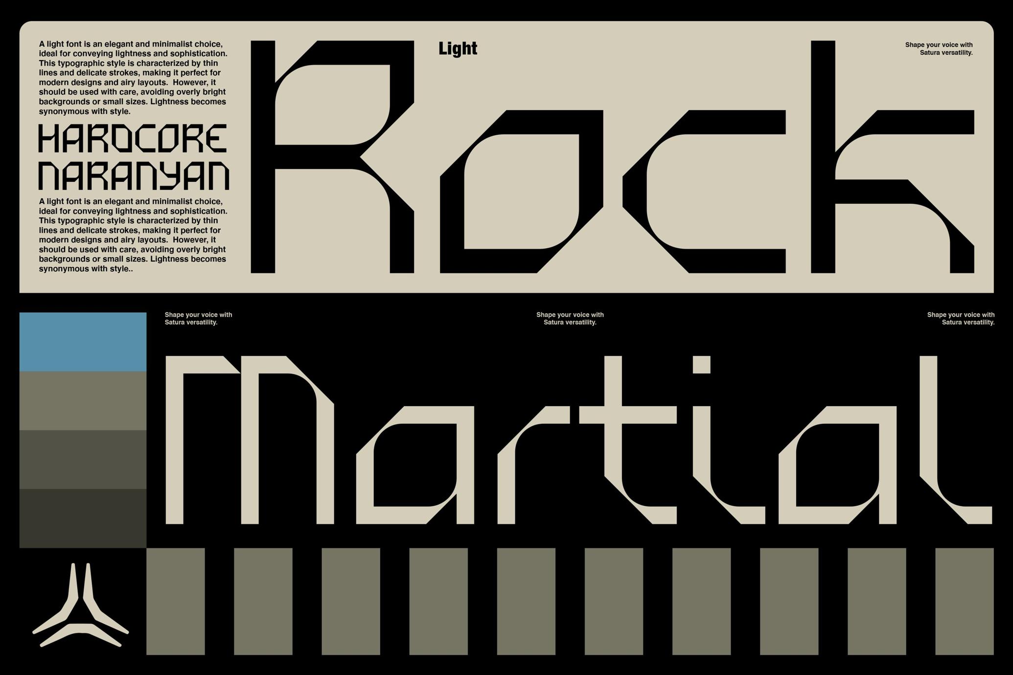 Satura Display Typeface Family