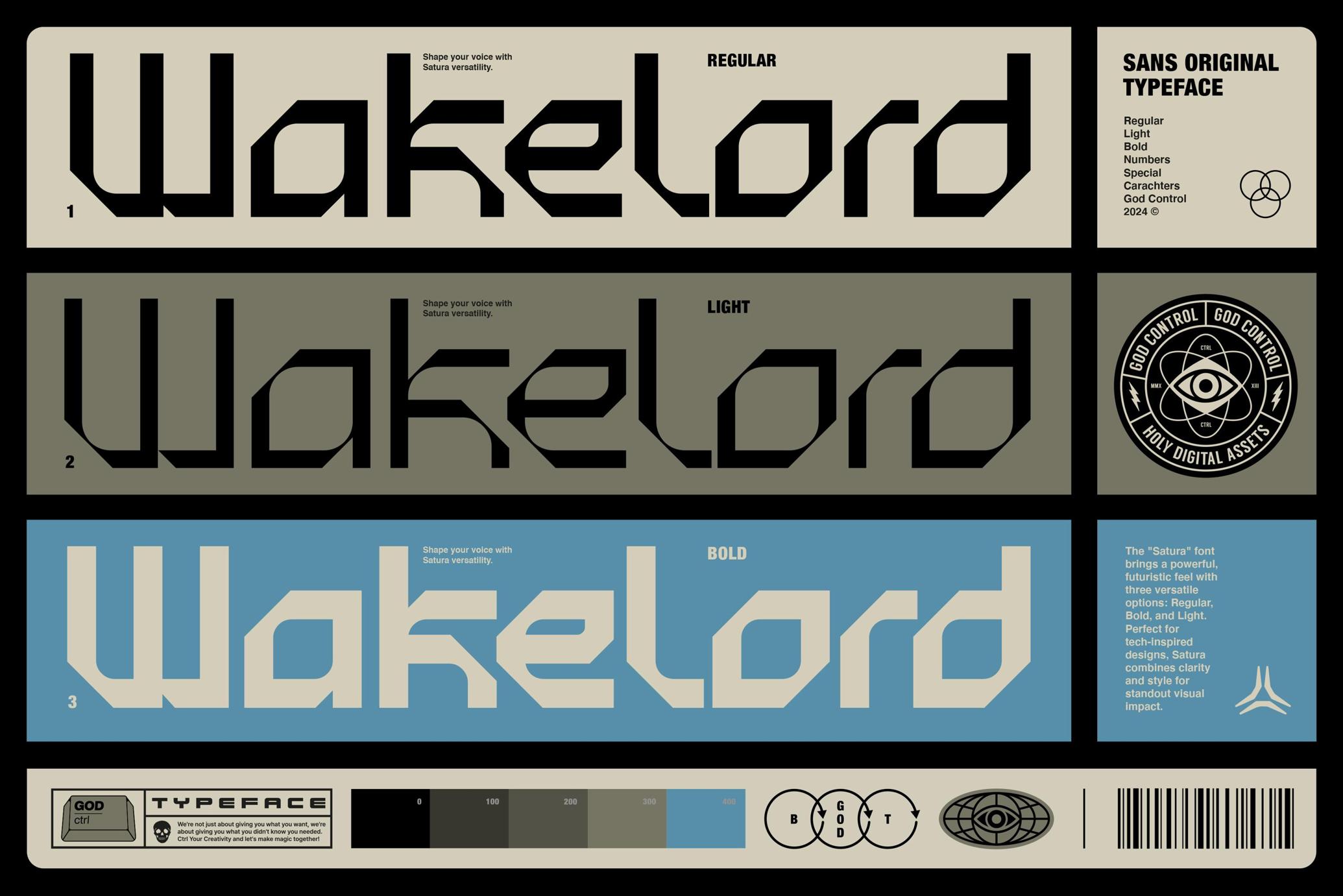 Satura Display Typeface Family