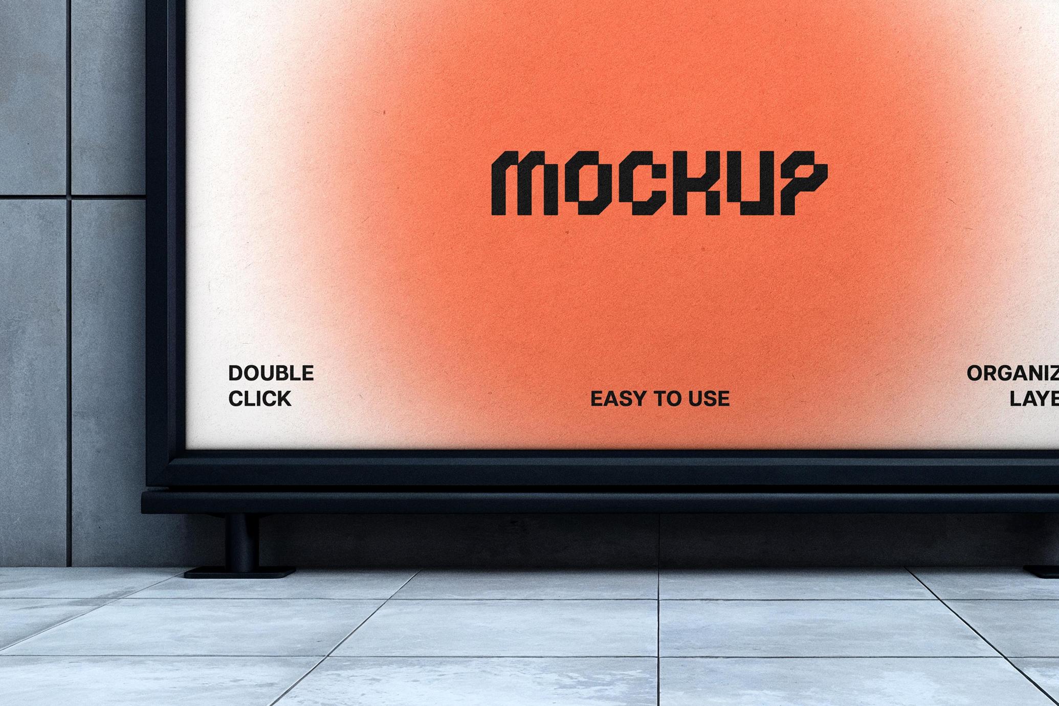 Indoor Advertising Banner Mockup