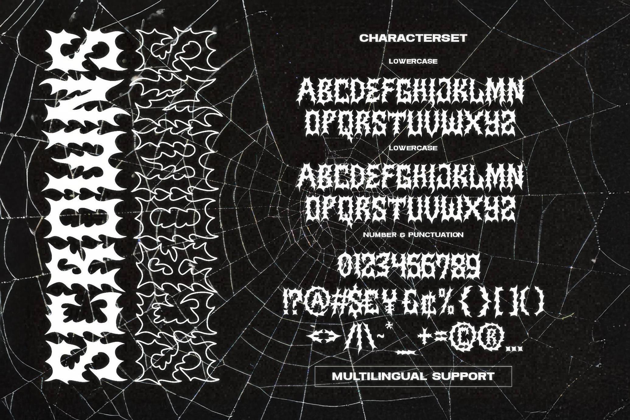 Scrowns — Metalhead Font