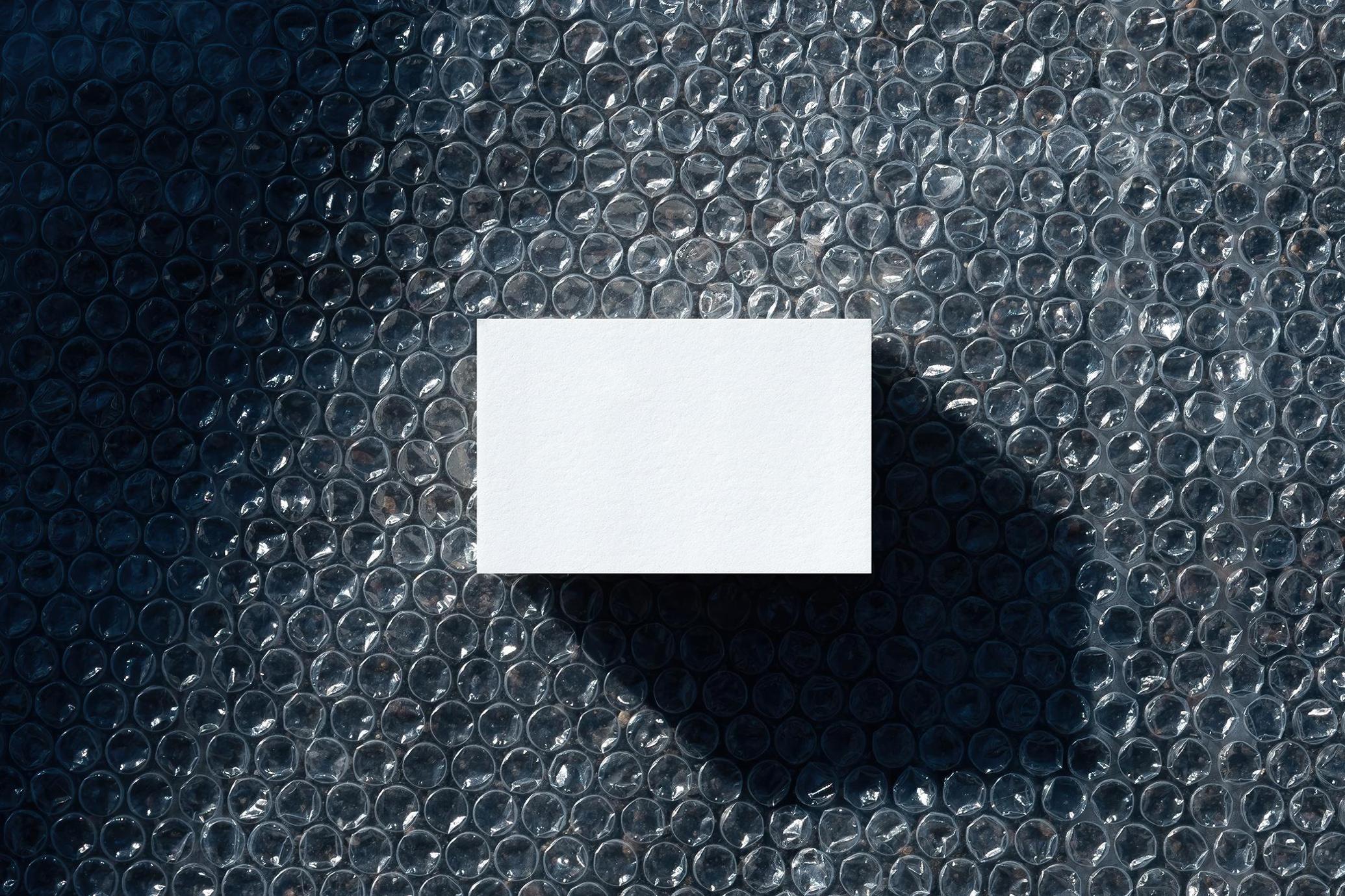 Bubble Wrap Business Card Mockup