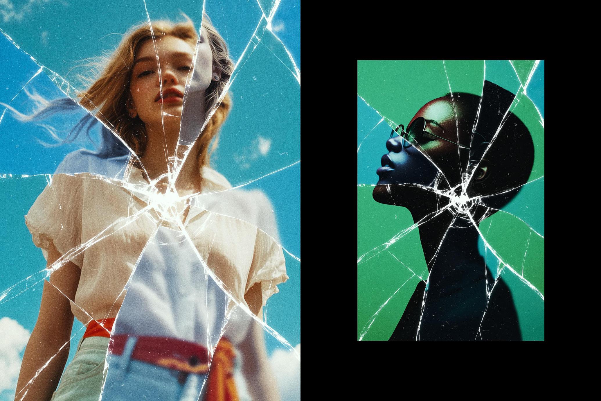 Broken Glass Photo Effect