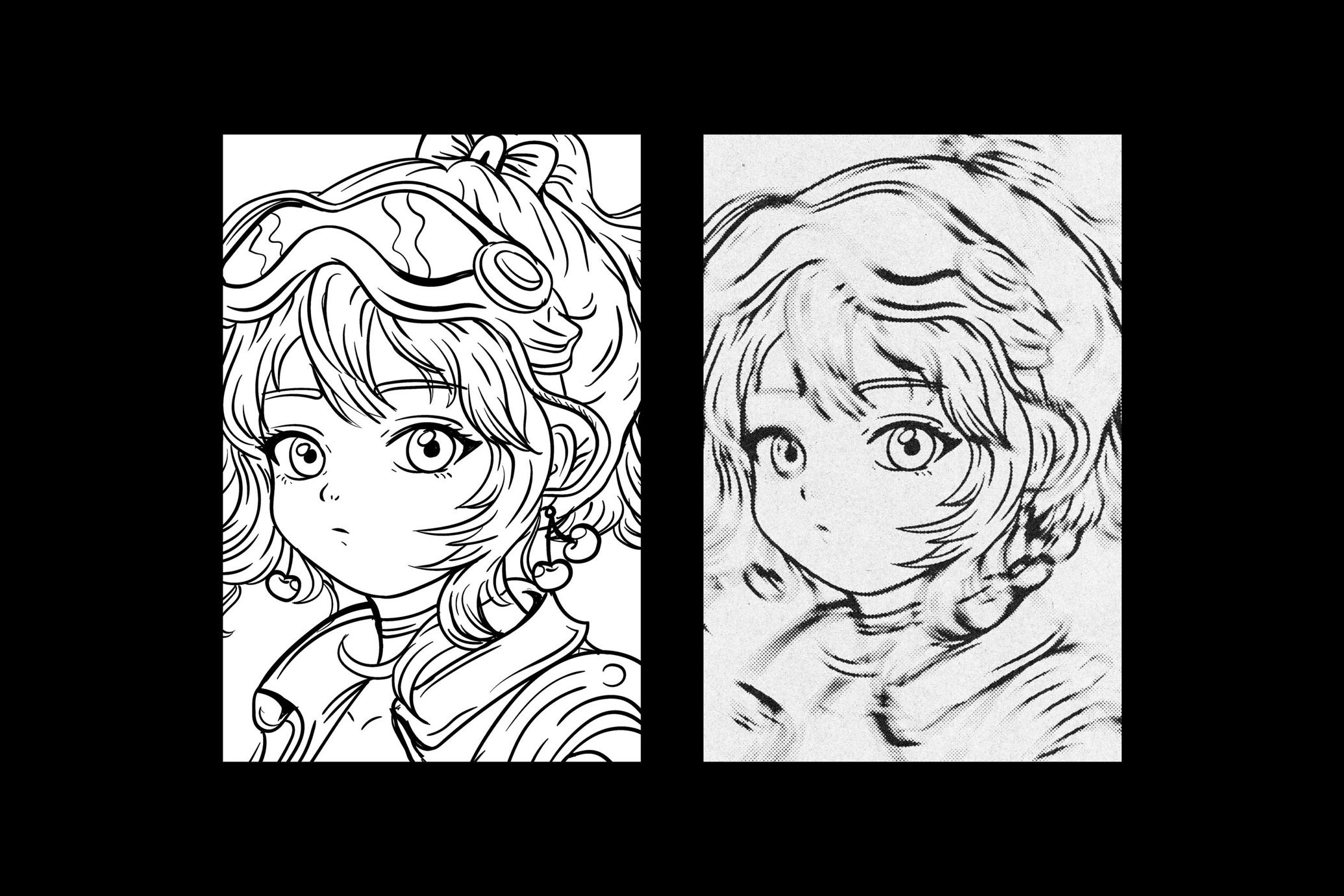 Comic Halftone Motion Photo Effect