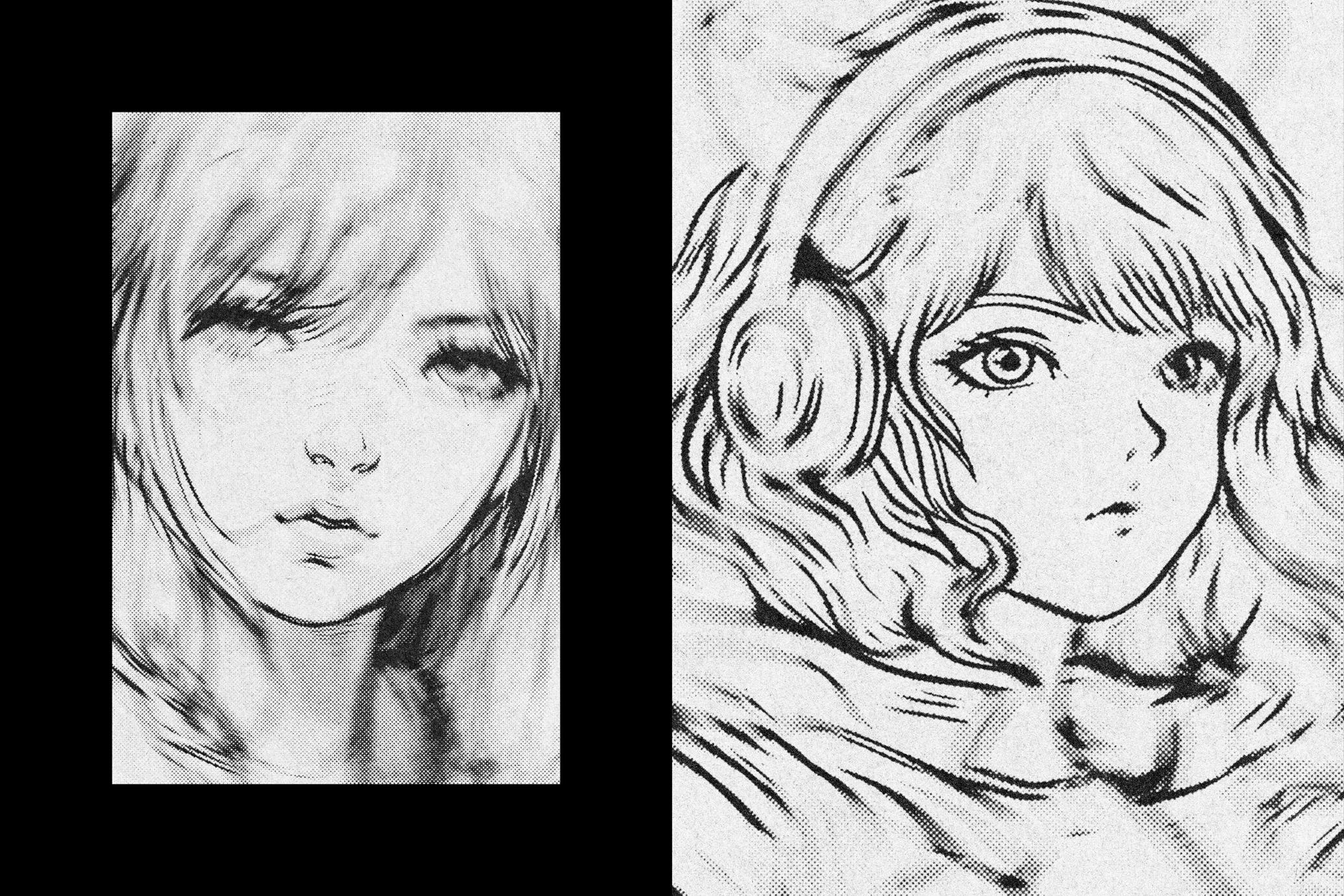 Comic Halftone Motion Photo Effect