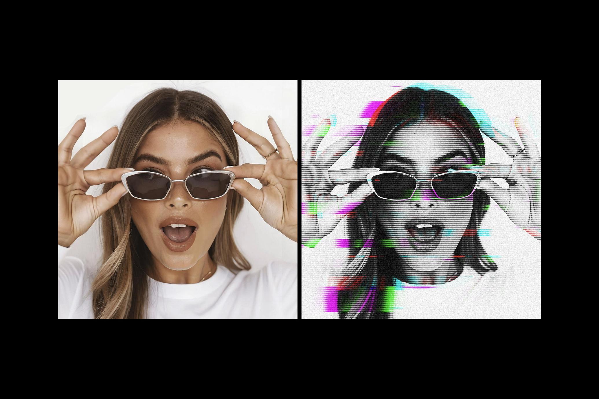 Glitch Photo Effect