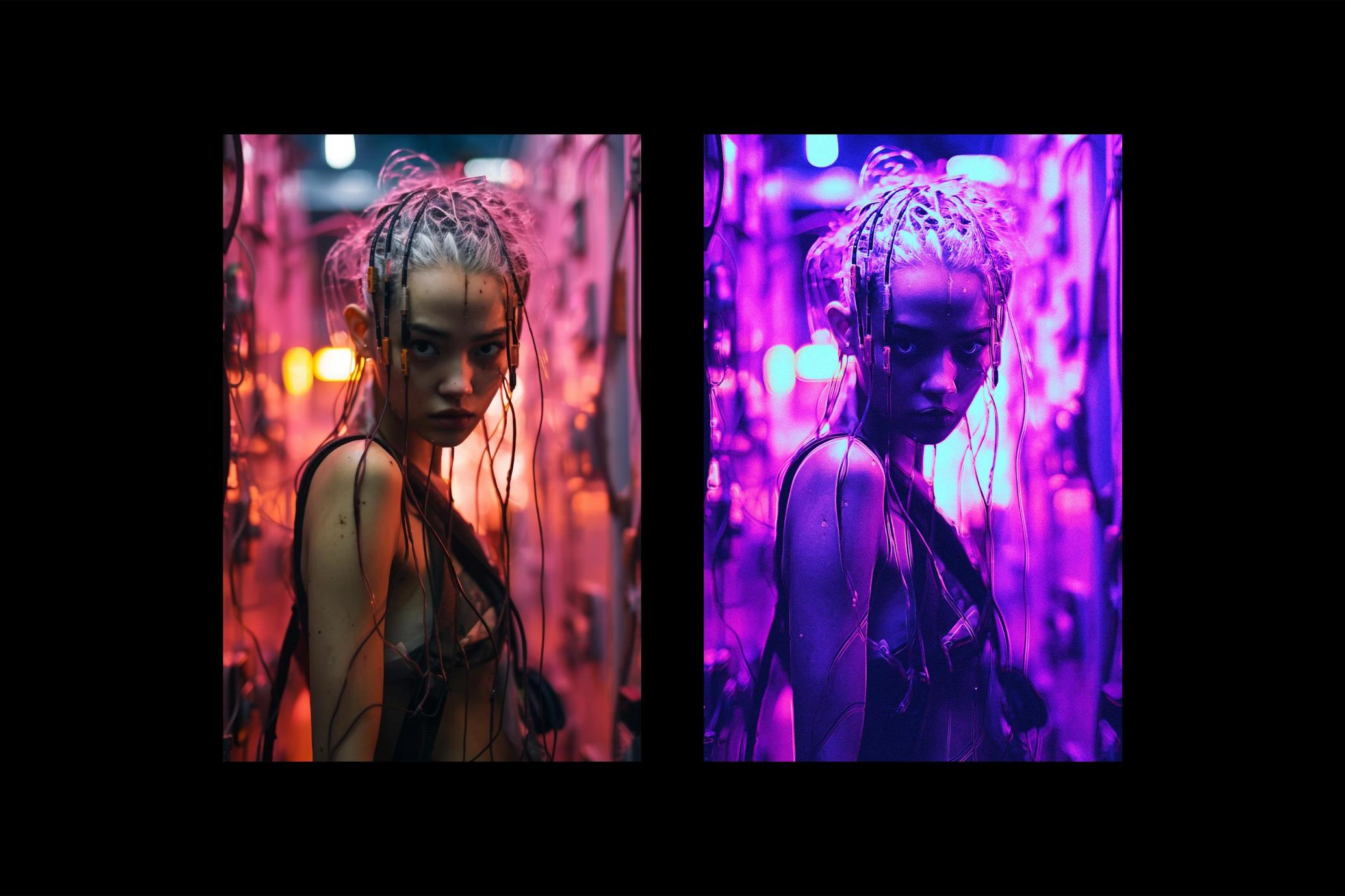 Bright Cyberpunk Photo Effect