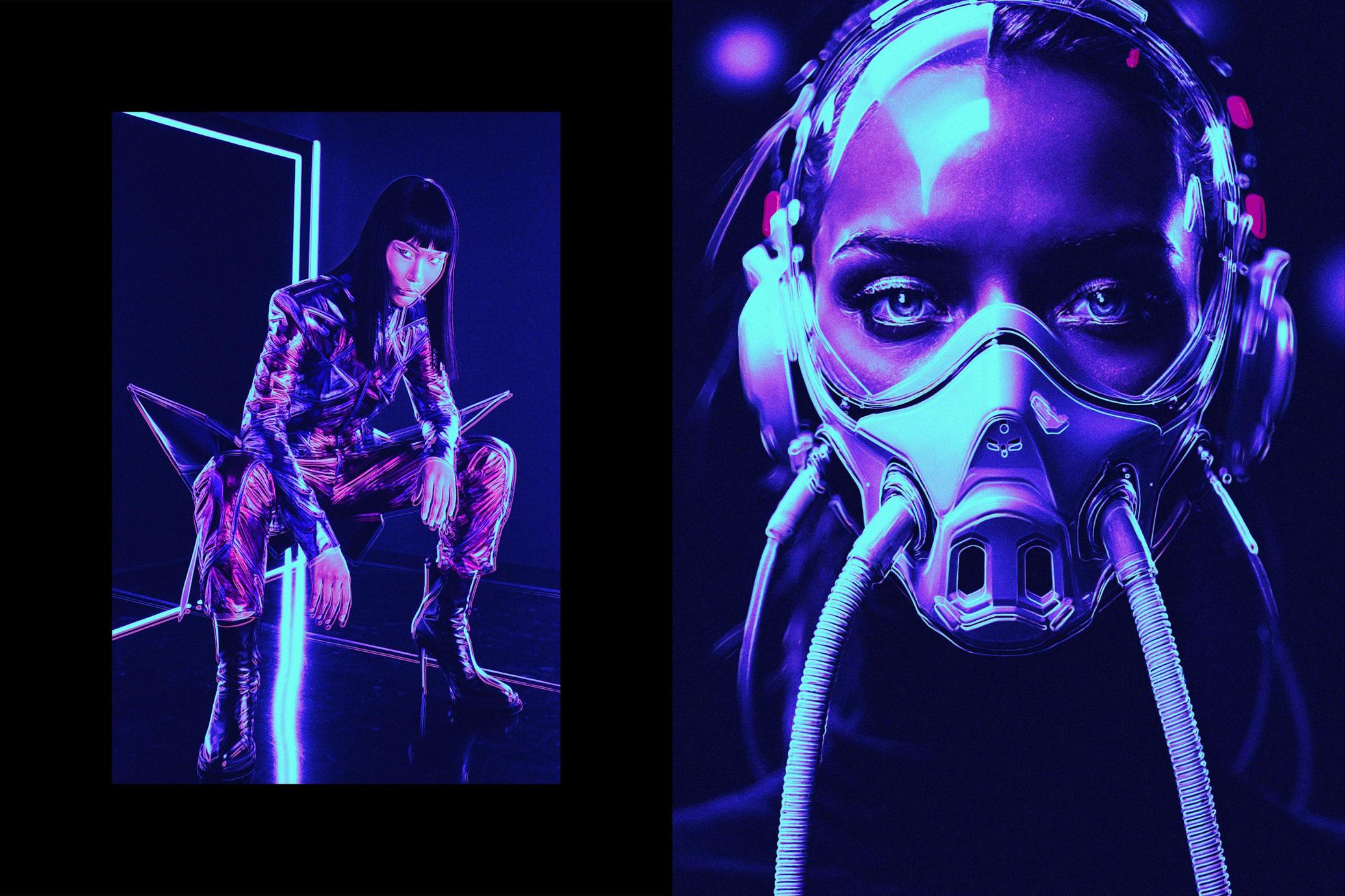 Bright Cyberpunk Photo Effect