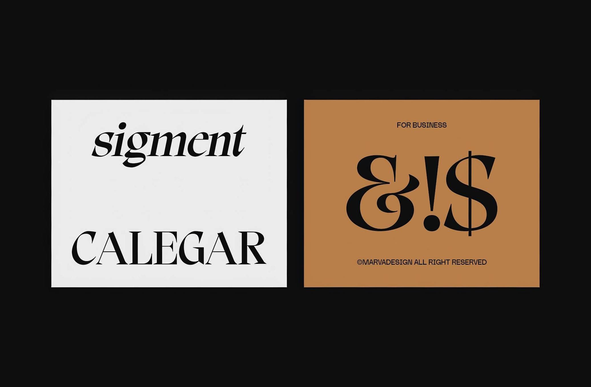 Calegar Display Serif Font