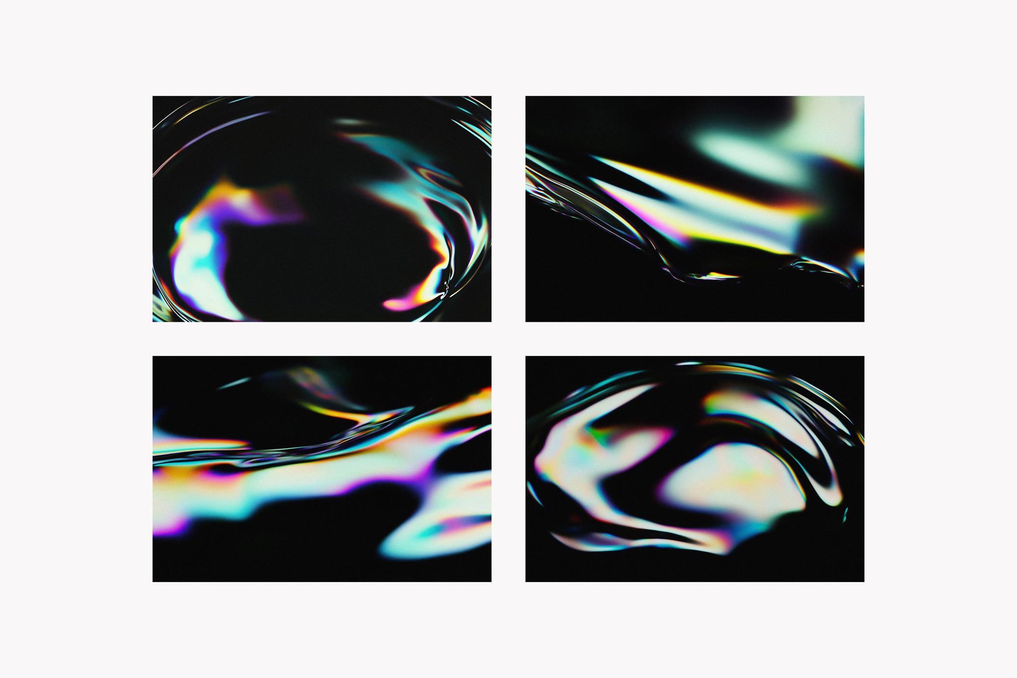 Rainbow Liquid Textures