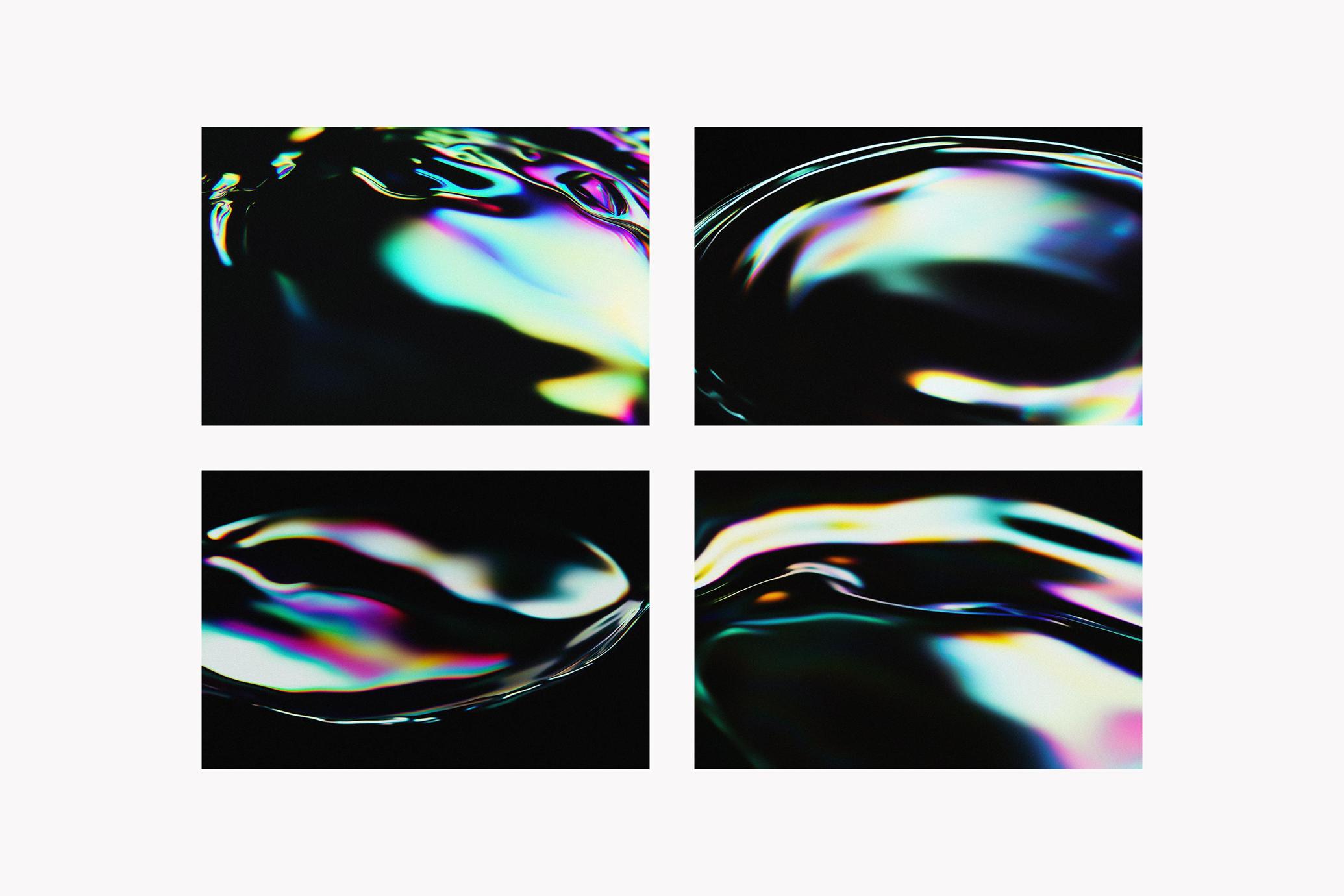 Rainbow Liquid Textures