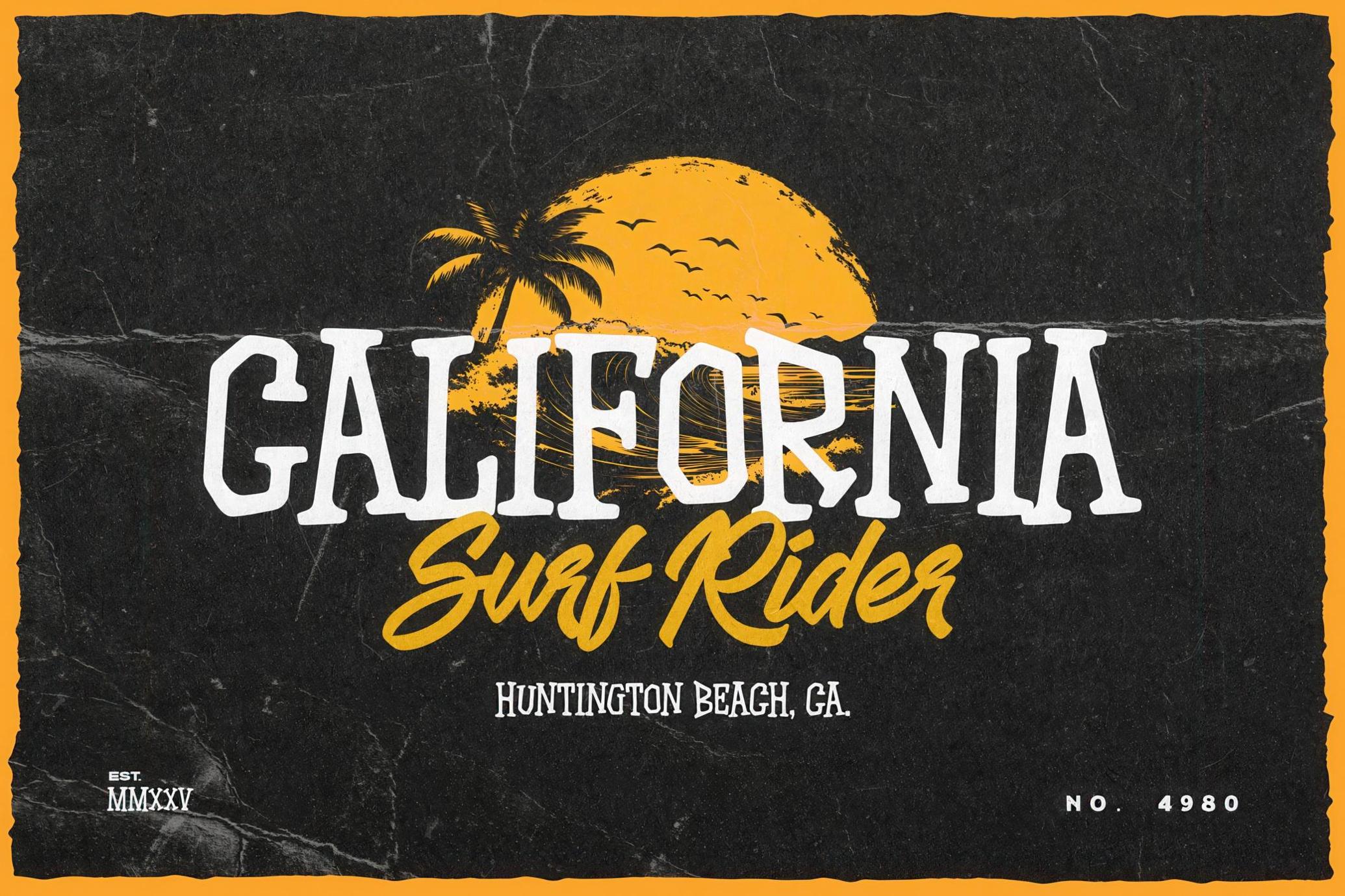 Drift Waves — Surfing Safari Font