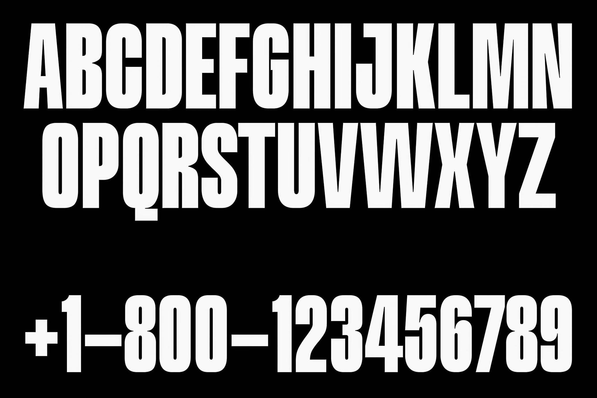 403 Neudron — Condensed Sans Serif Font